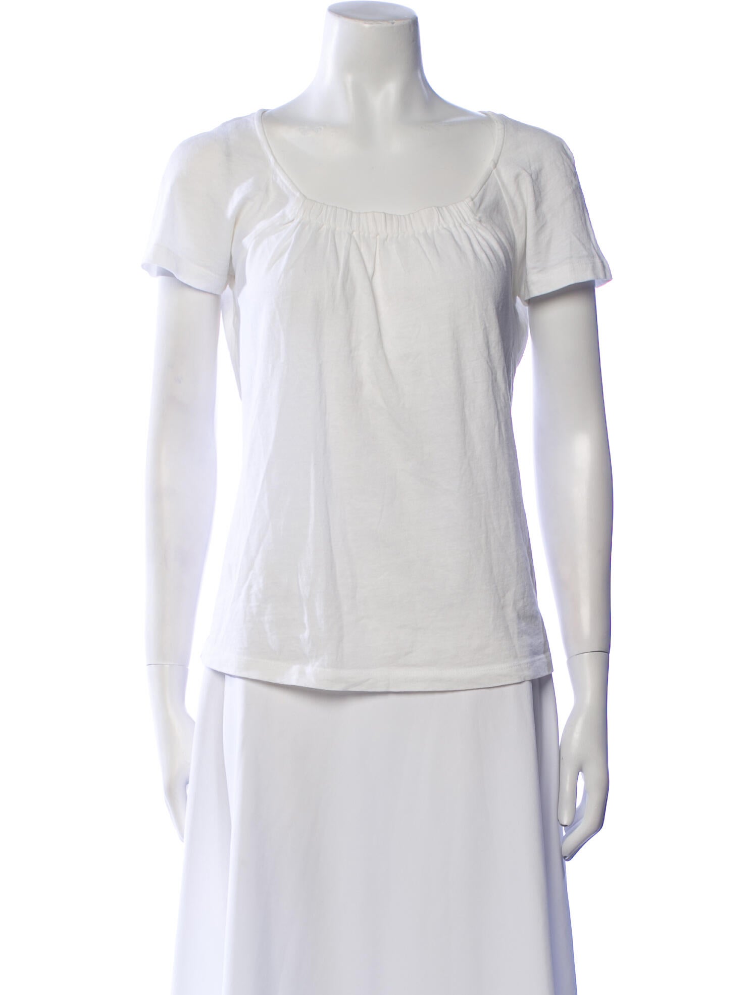 Dries Van Noten Square Neckline Short Sleeve Blouse