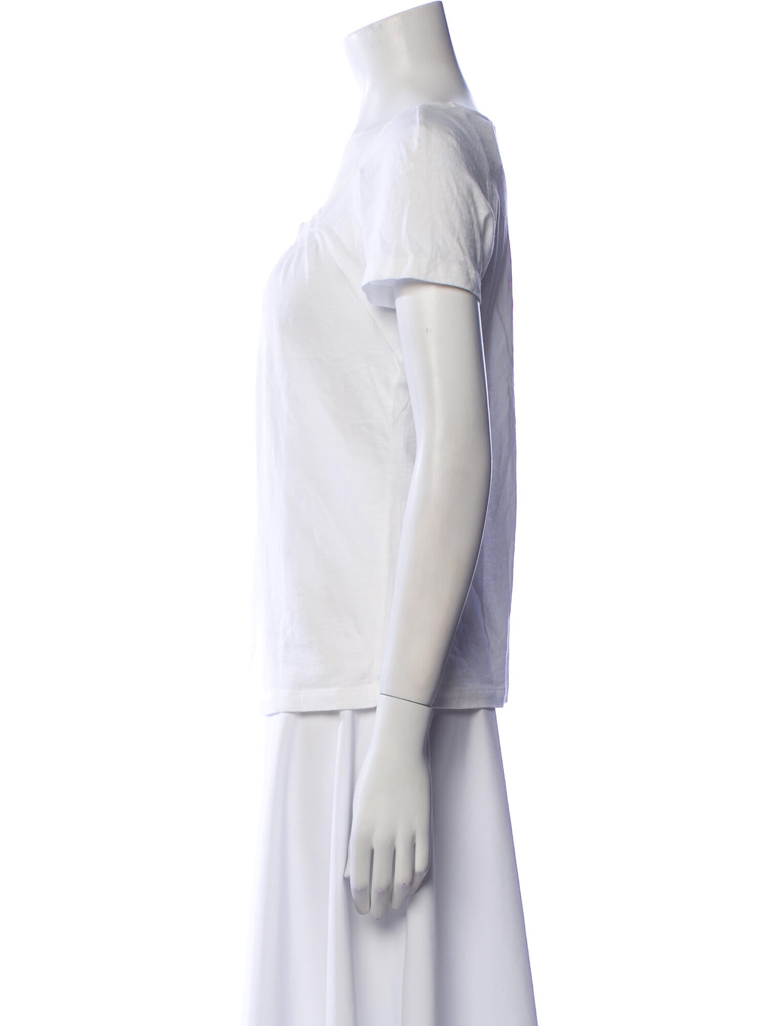 Dries Van Noten Square Neckline Short Sleeve Blouse