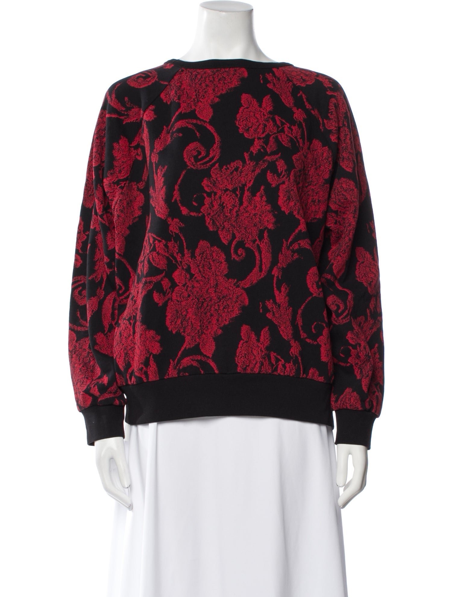 Dries Van Noten Printed Bateau Neckline Sweatshirt