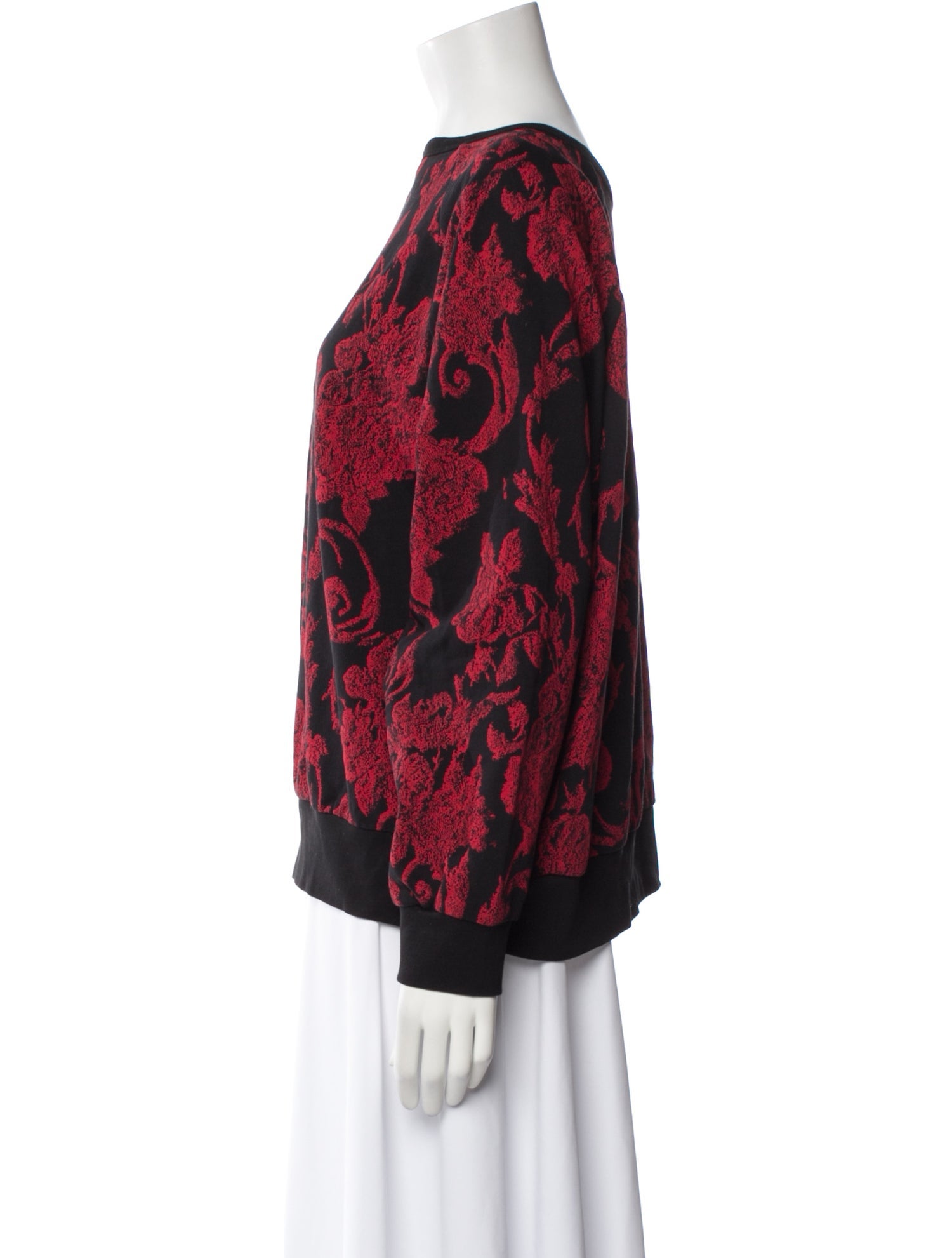 Dries Van Noten Printed Bateau Neckline Sweatshirt