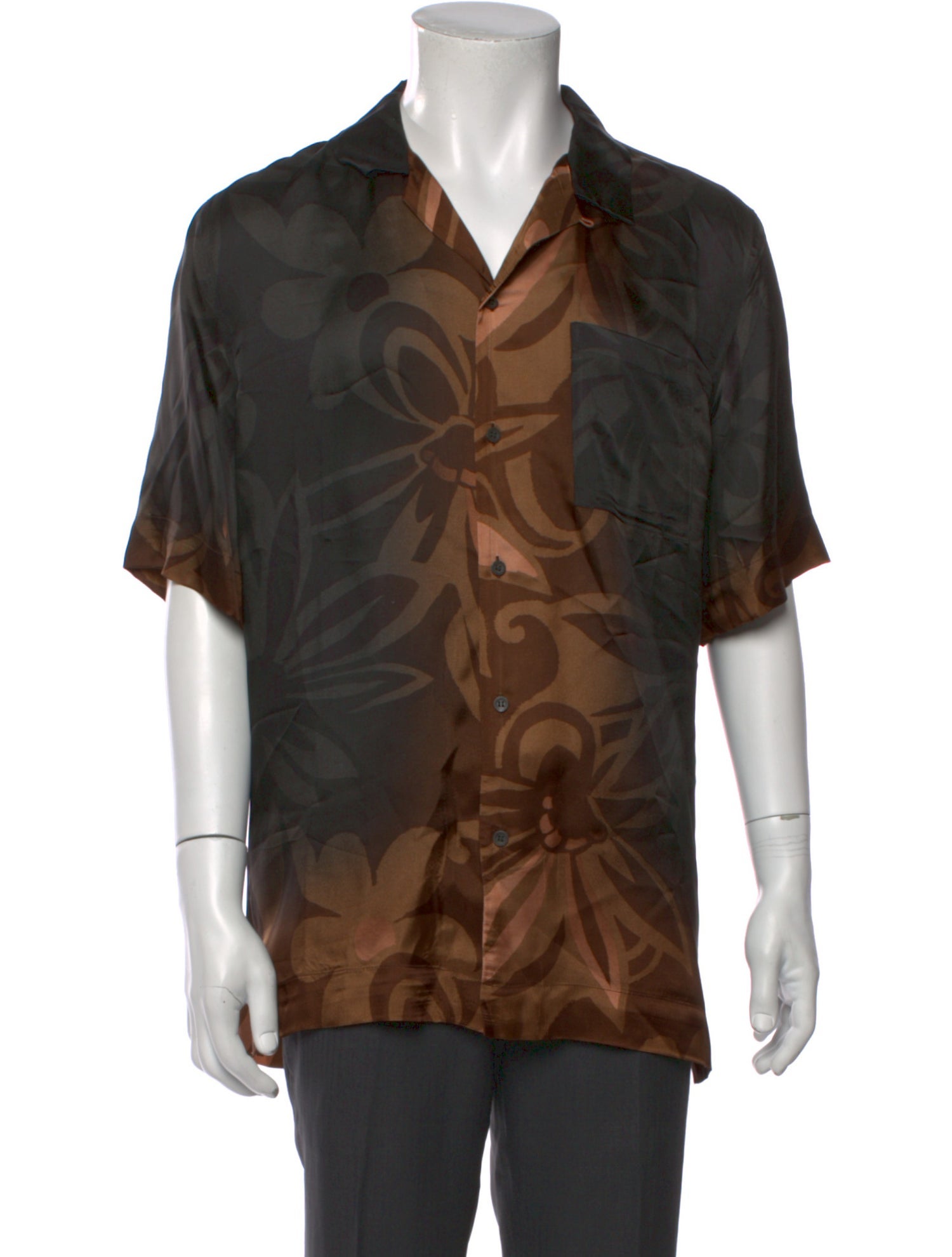 Dries Van Noten Printed Short Sleeve Shirt