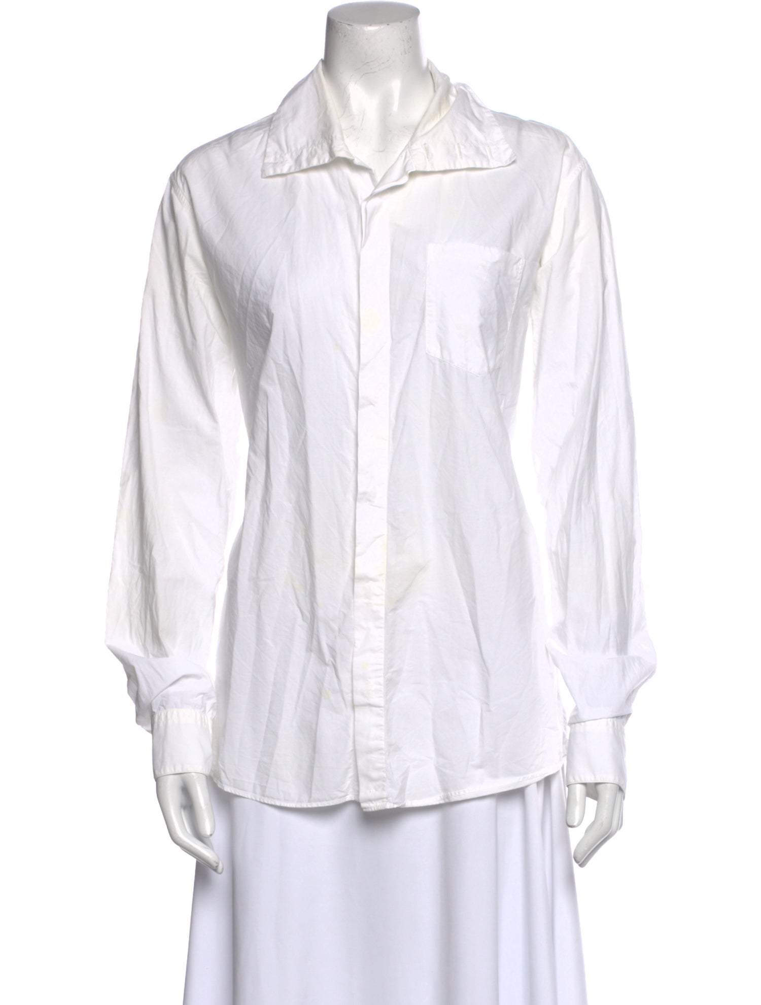 Dries Van Noten Long Sleeve Button-Up Top