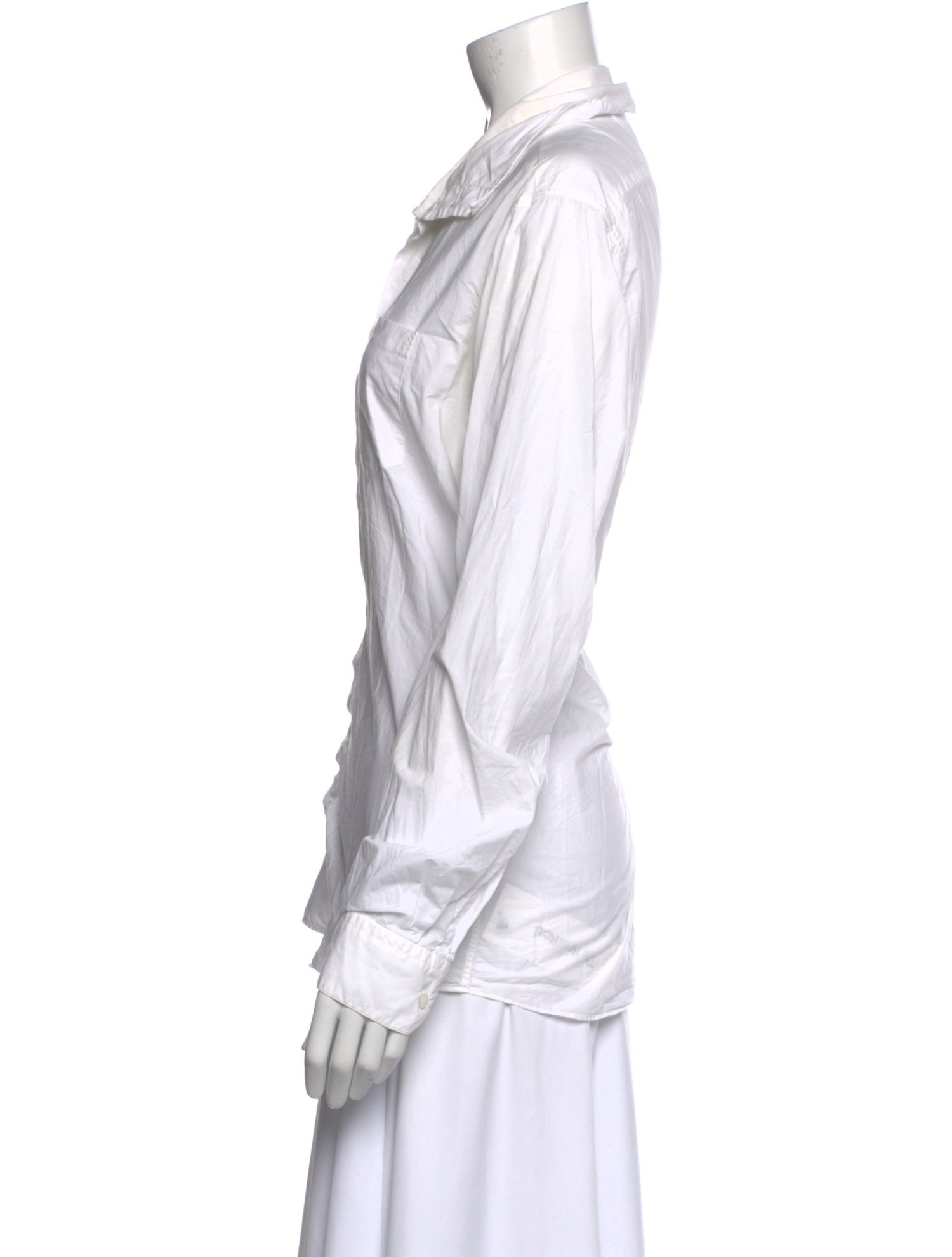 Dries Van Noten Long Sleeve Button-Up Top