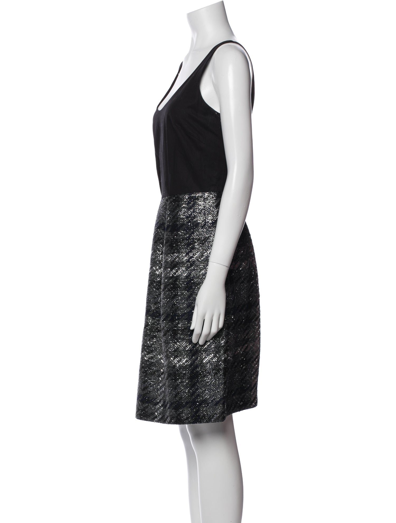 Dries Van Noten Scoop Neck Knee-Length Dress