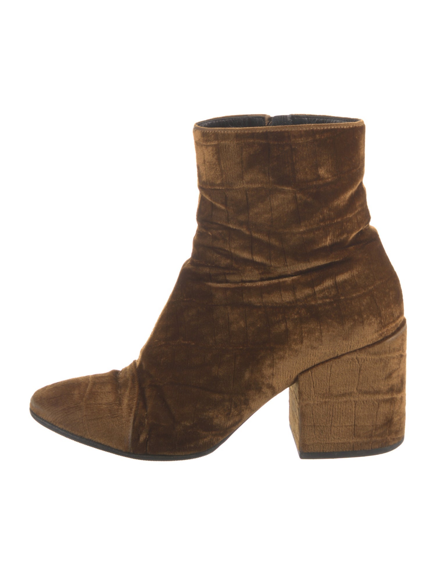 Dries Van Noten Velvet Boots