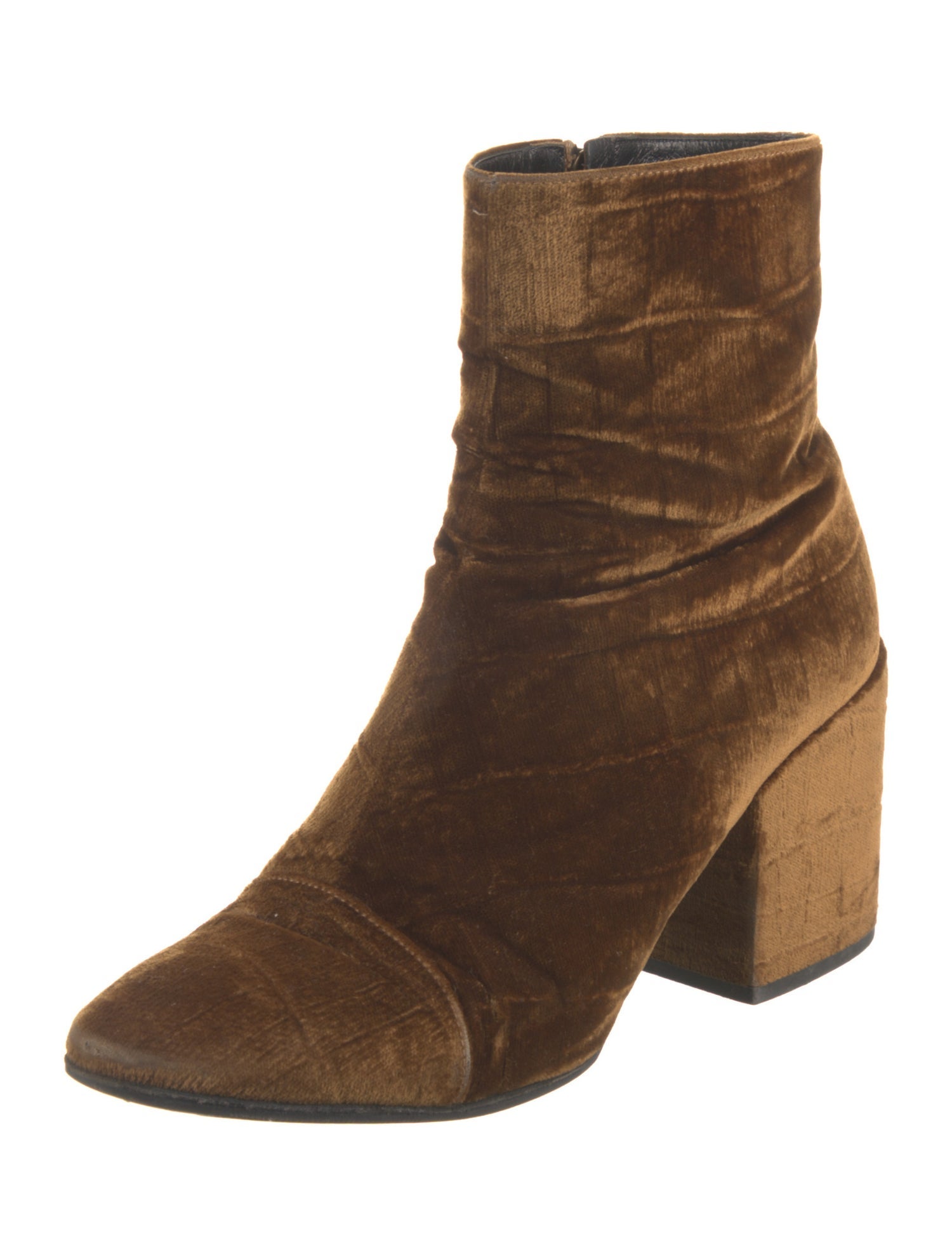 Dries Van Noten Velvet Boots