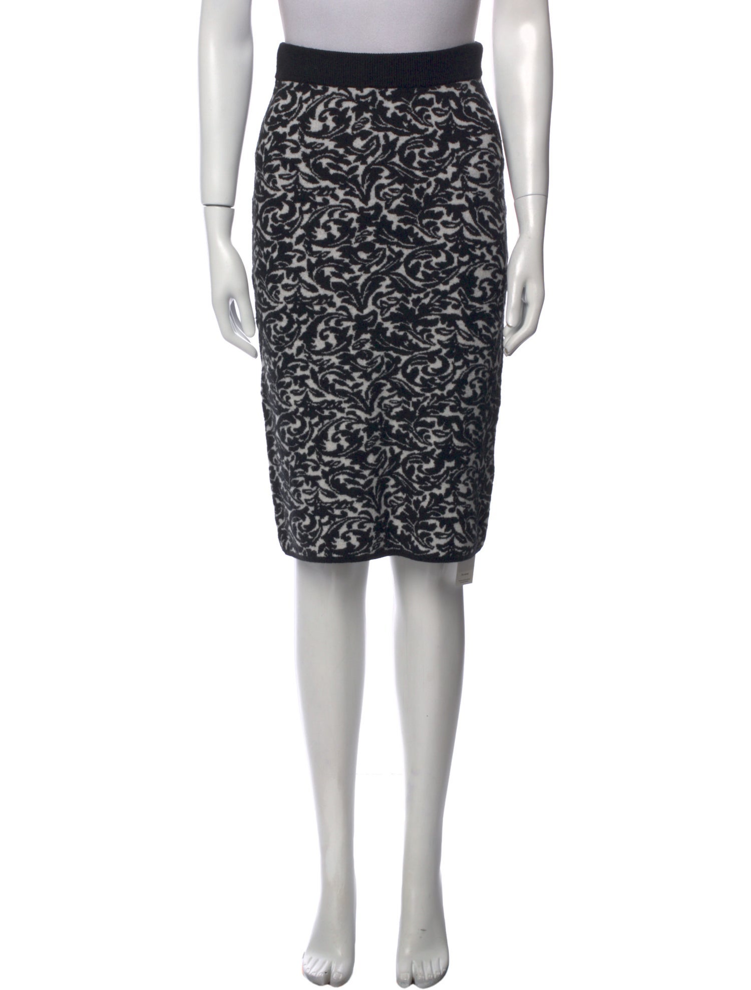 Dries Van Noten Wool Knee-Length Skirt