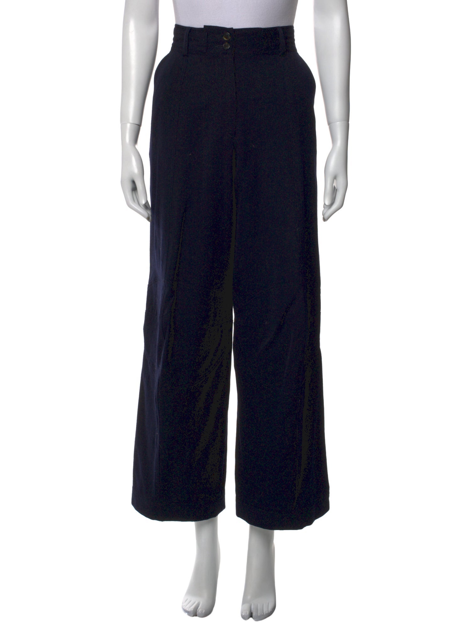 Dries Van Noten Wool Wide Leg Pants