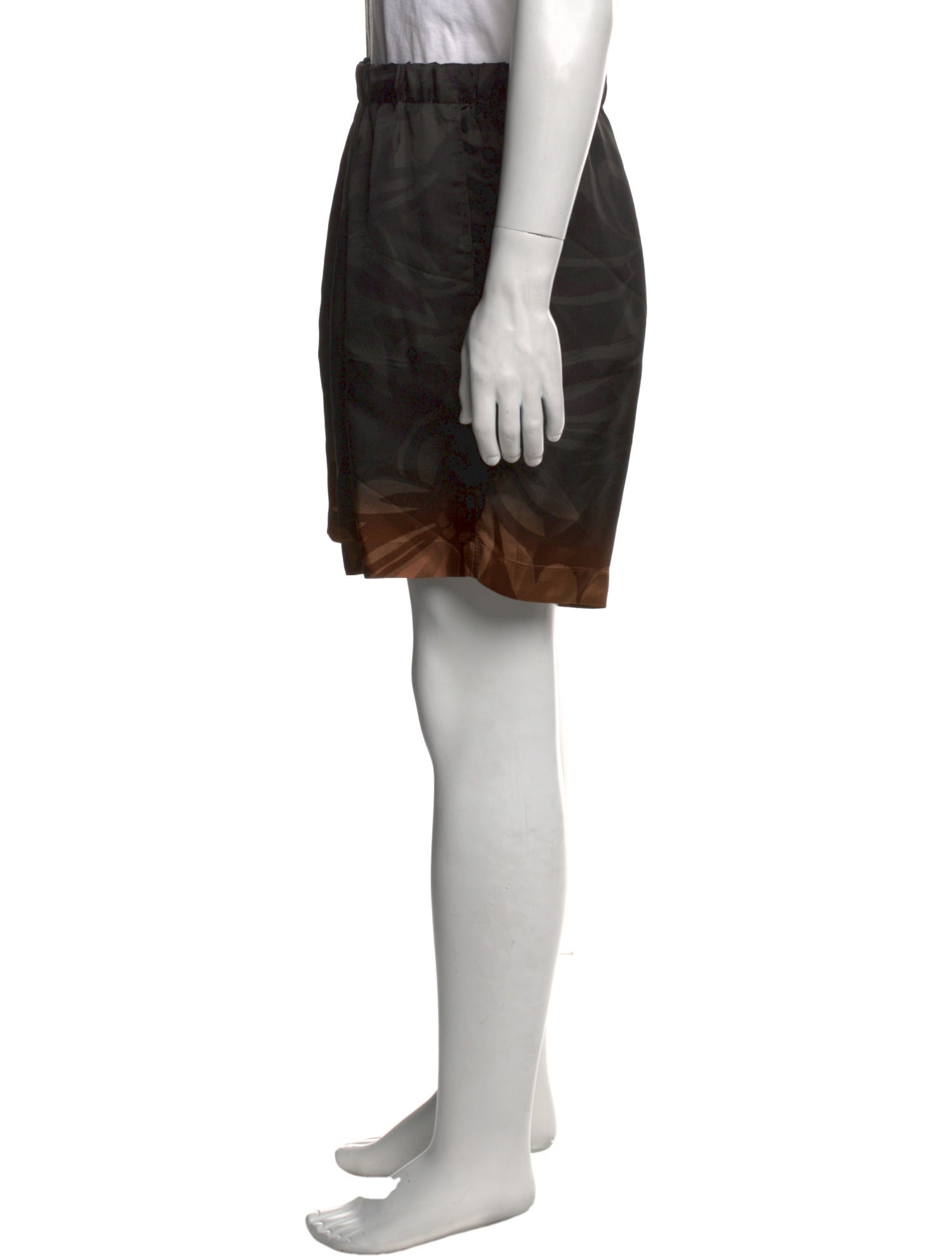 Dries Van Noten Colorblock Pattern Athletic Shorts