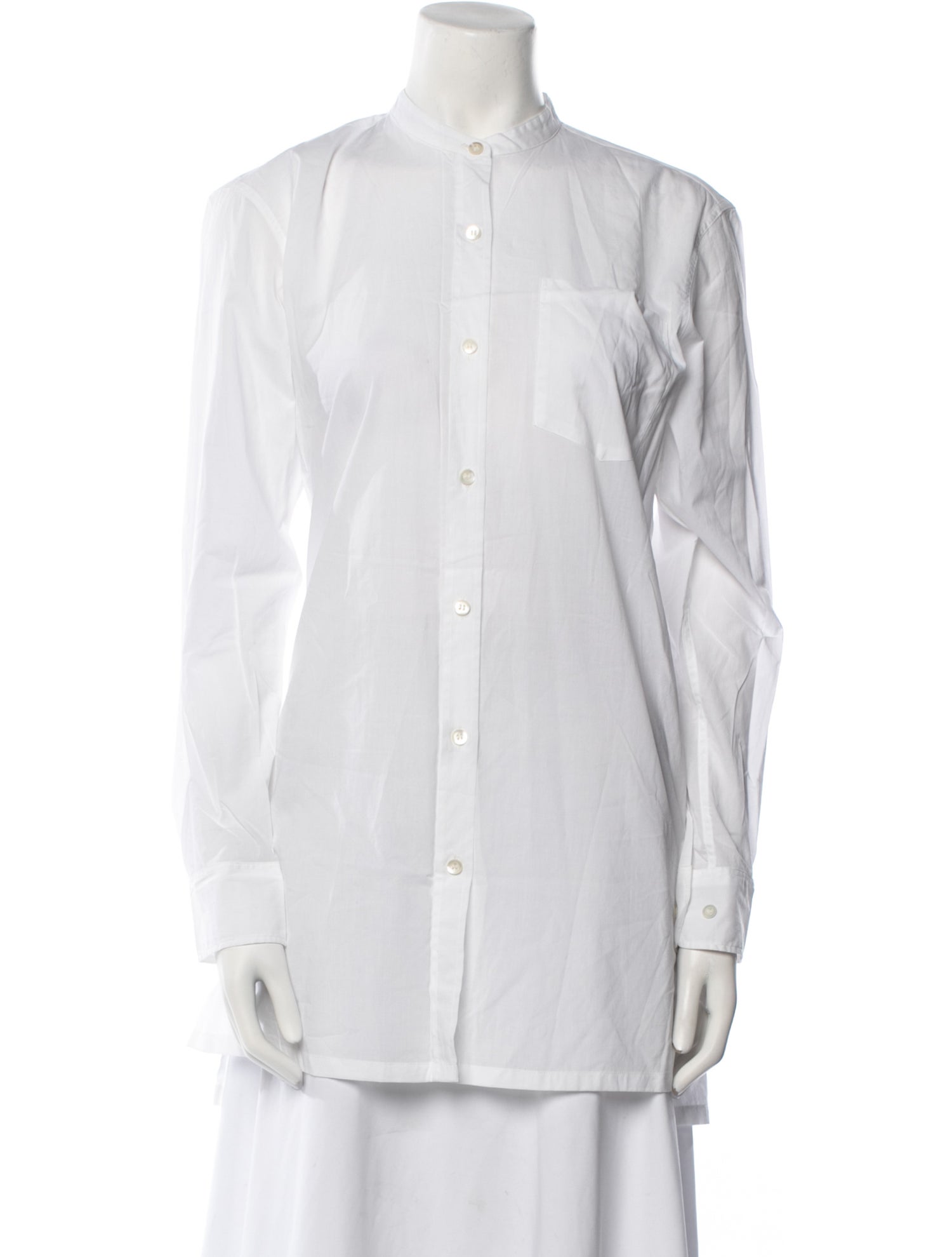 Dries Van Noten Long Sleeve Button-Up Top