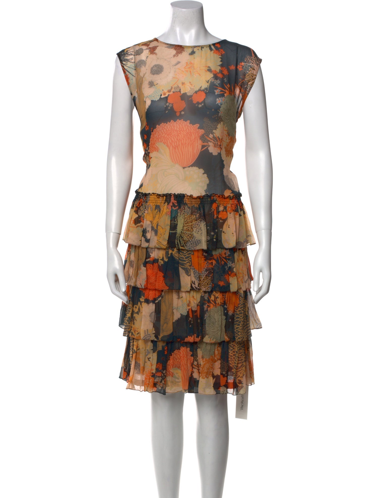 Dries Van Noten Silk Knee-Length Dress