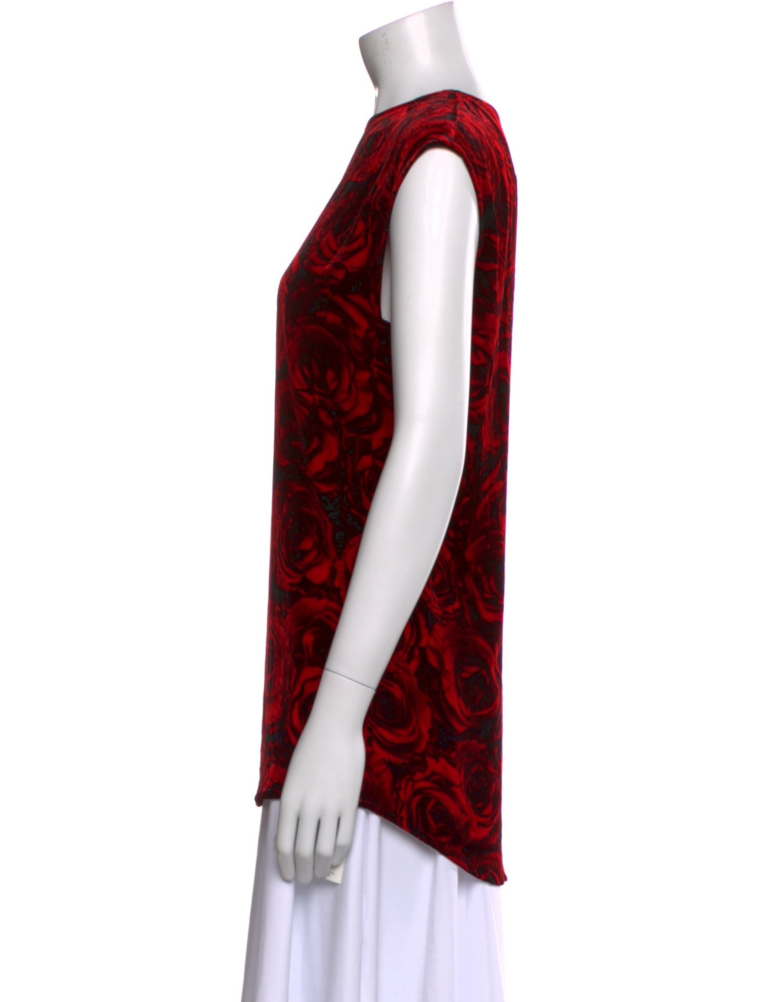 Dries Van Noten Printed Bateau Neckline Blouse