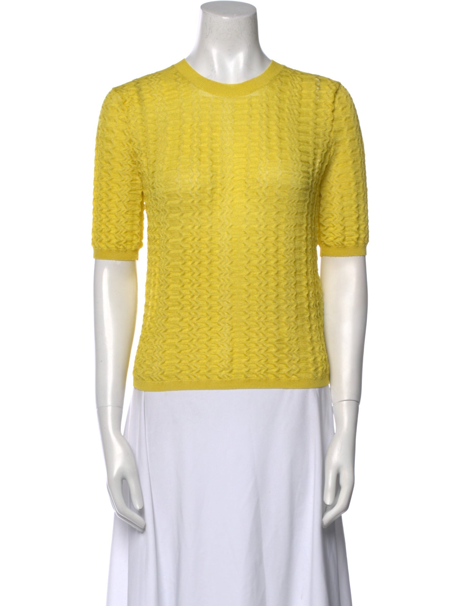 Dries Van Noten Crew Neck Short Sleeve Top