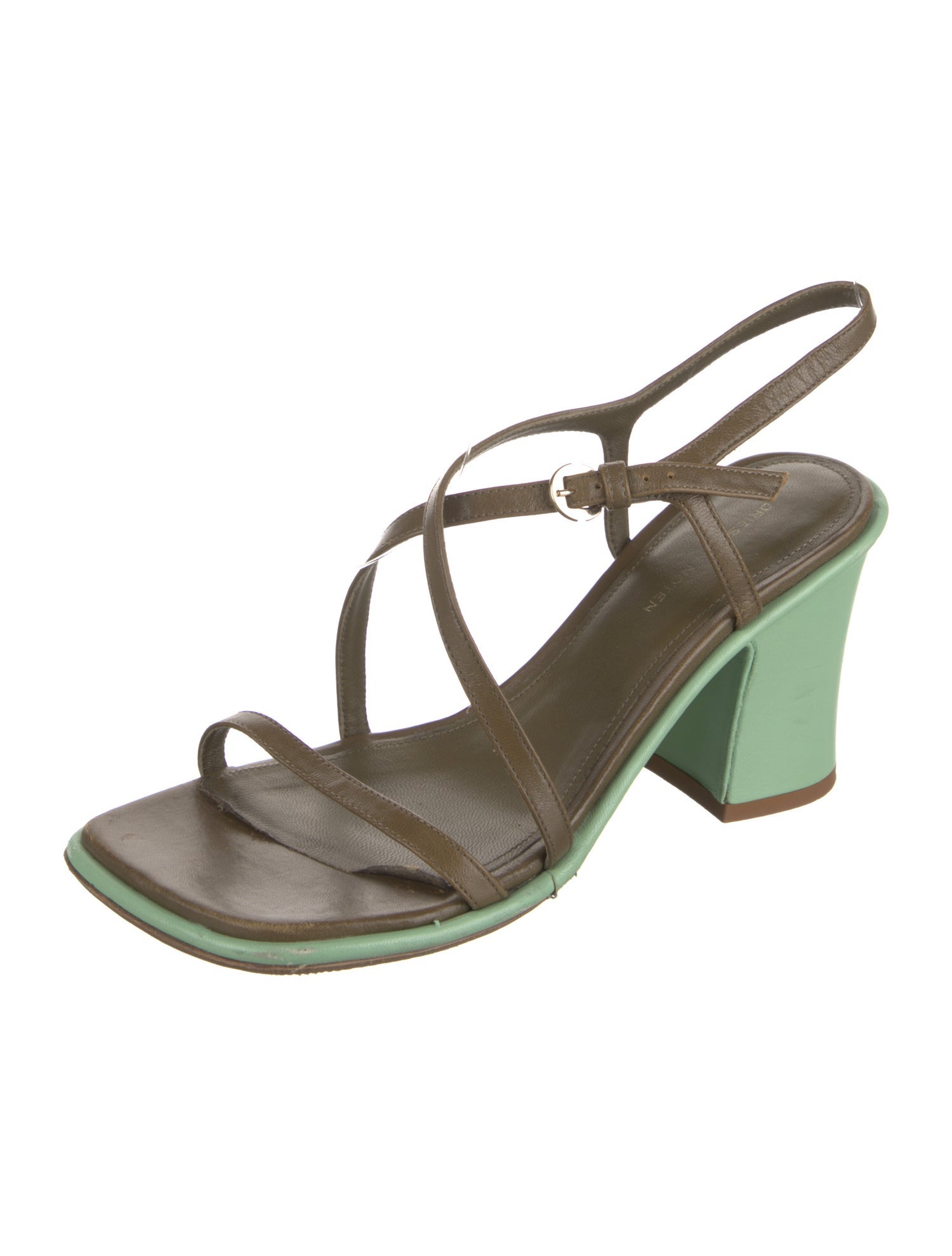 Dries Van Noten Leather Slingback Sandals