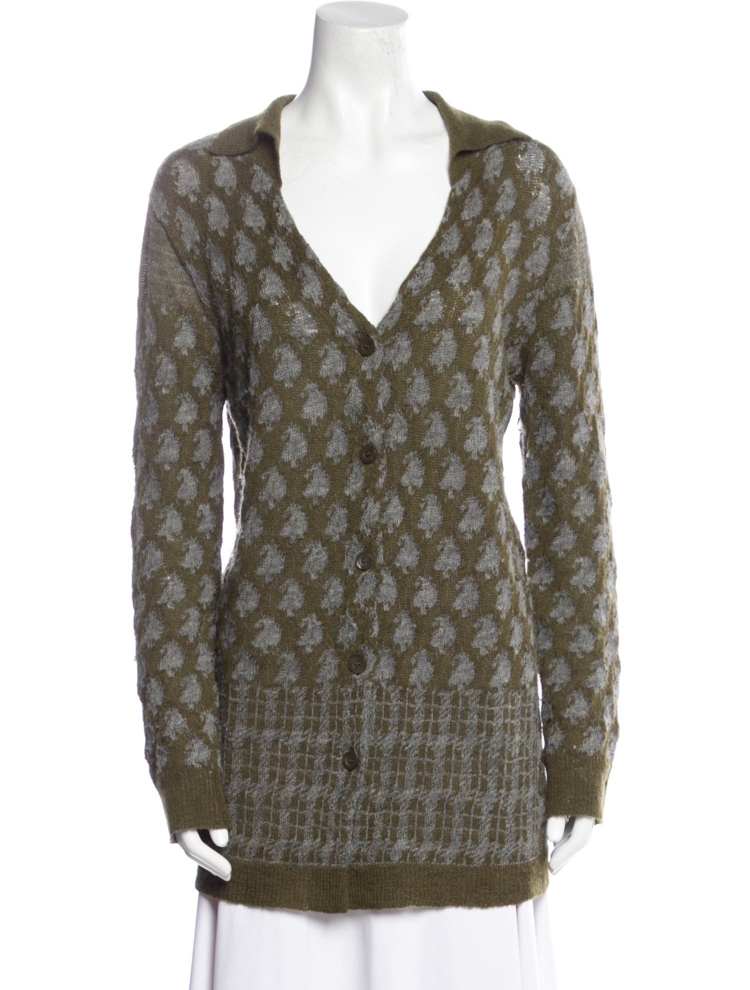 Dries Van Noten Alpaca Printed Sweater