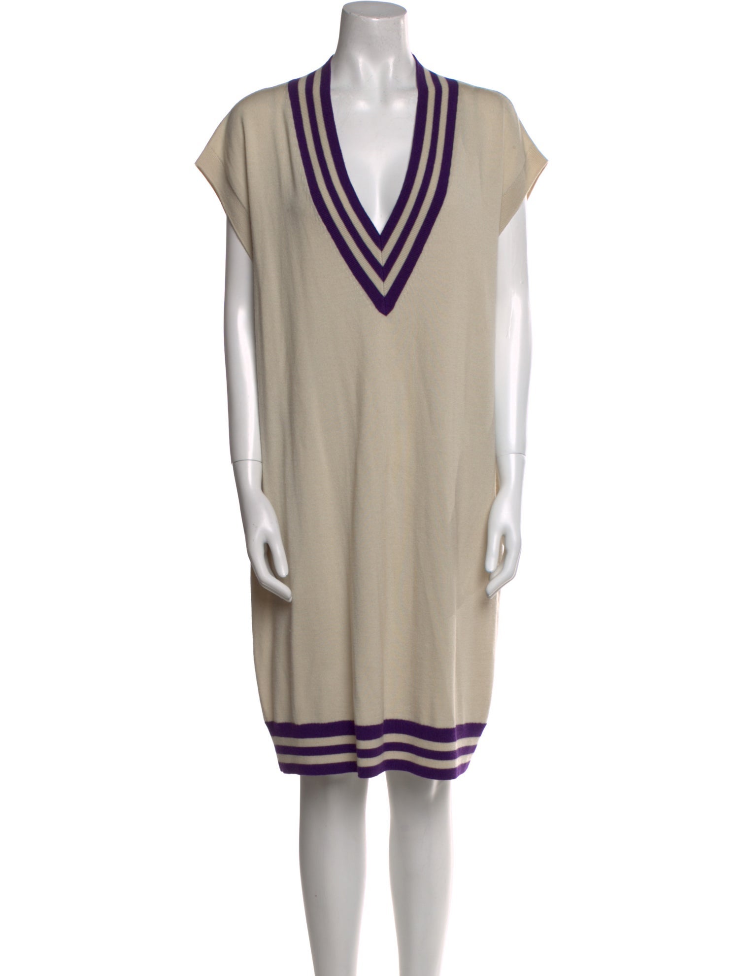 Dries Van Noten Merino Wool Knee-Length Dress