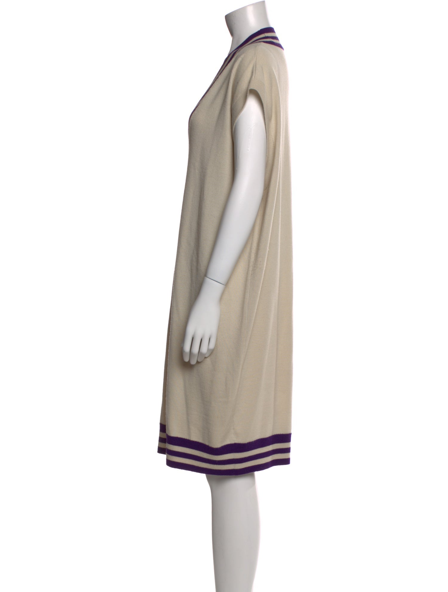 Dries Van Noten Merino Wool Knee-Length Dress