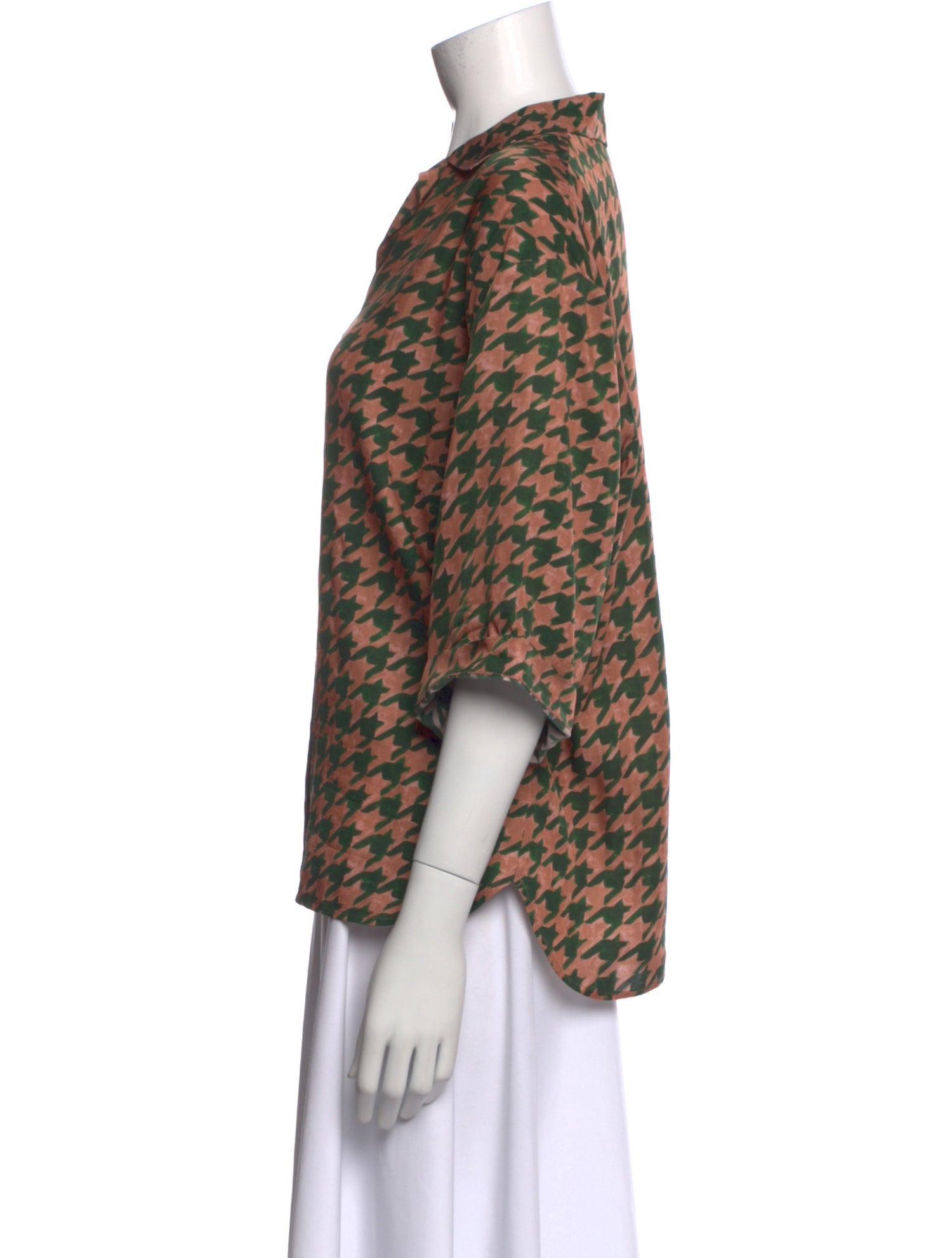 Dries Van Noten Printed V-Neck Blouse