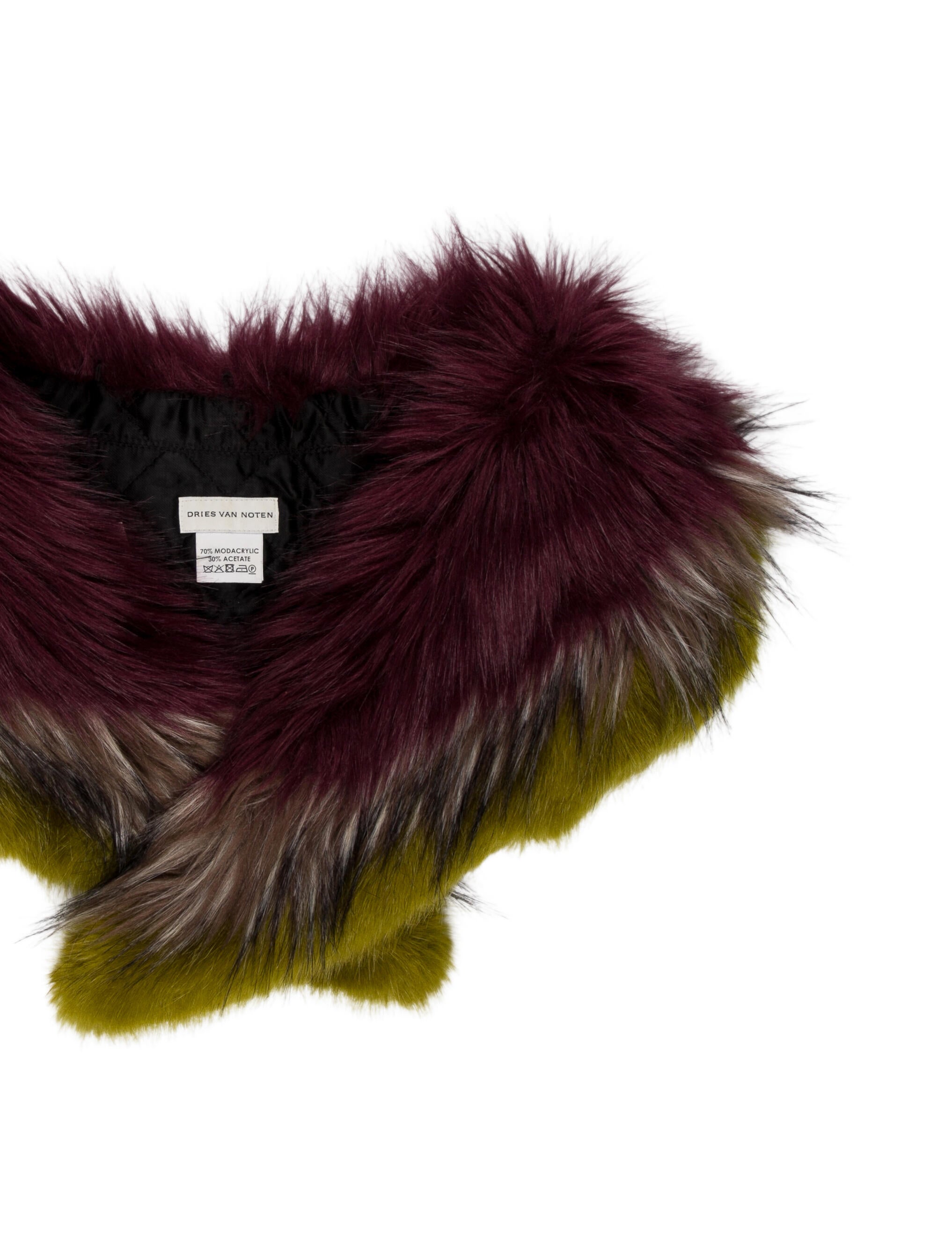 Dries Van Noten Faux Fur Scarf