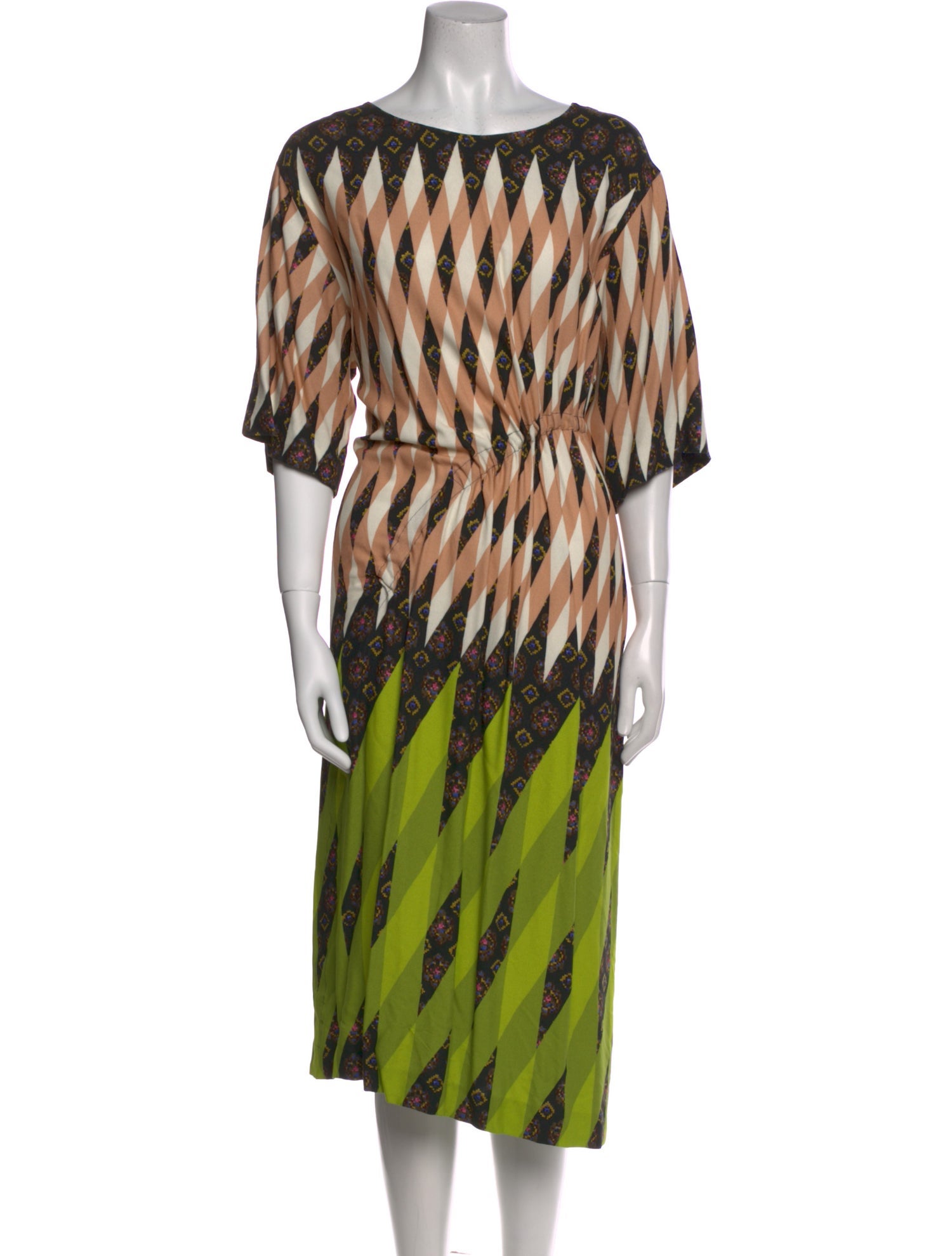 Dries Van Noten Printed Midi Length Dress w/ Tags