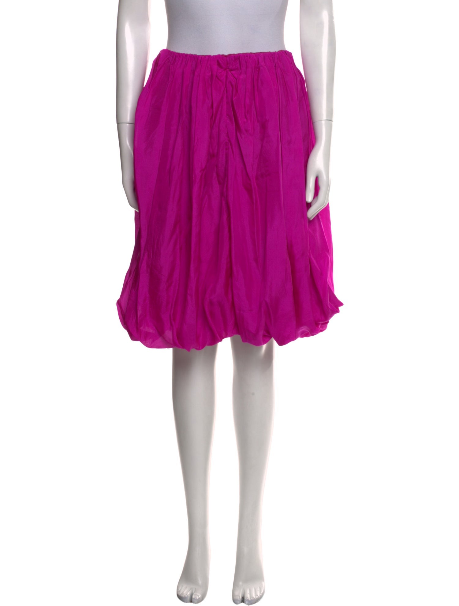 Dries Van Noten Pleated Accents Knee-Length Skirt