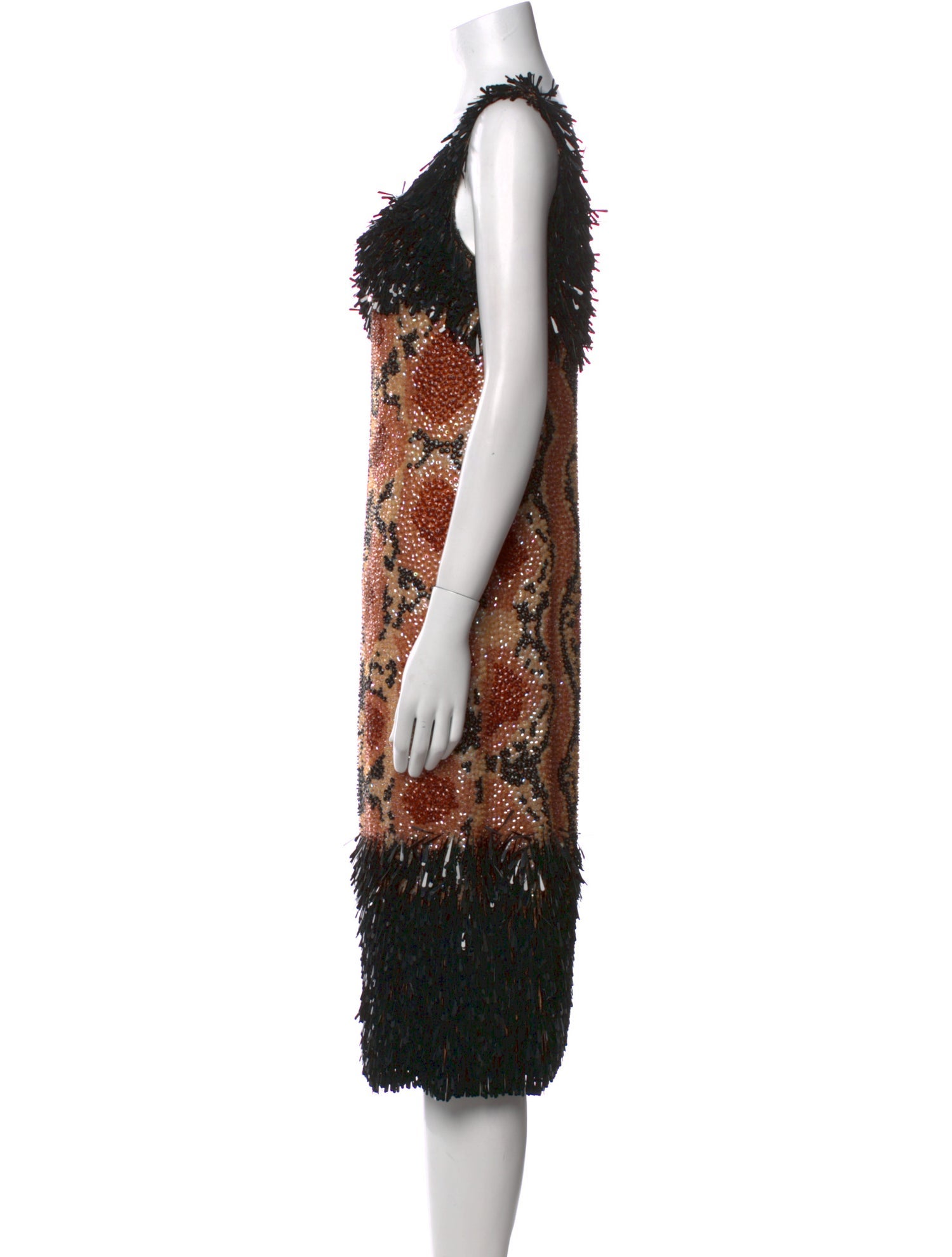 Dries Van Noten Animal Print Knee-Length Dress