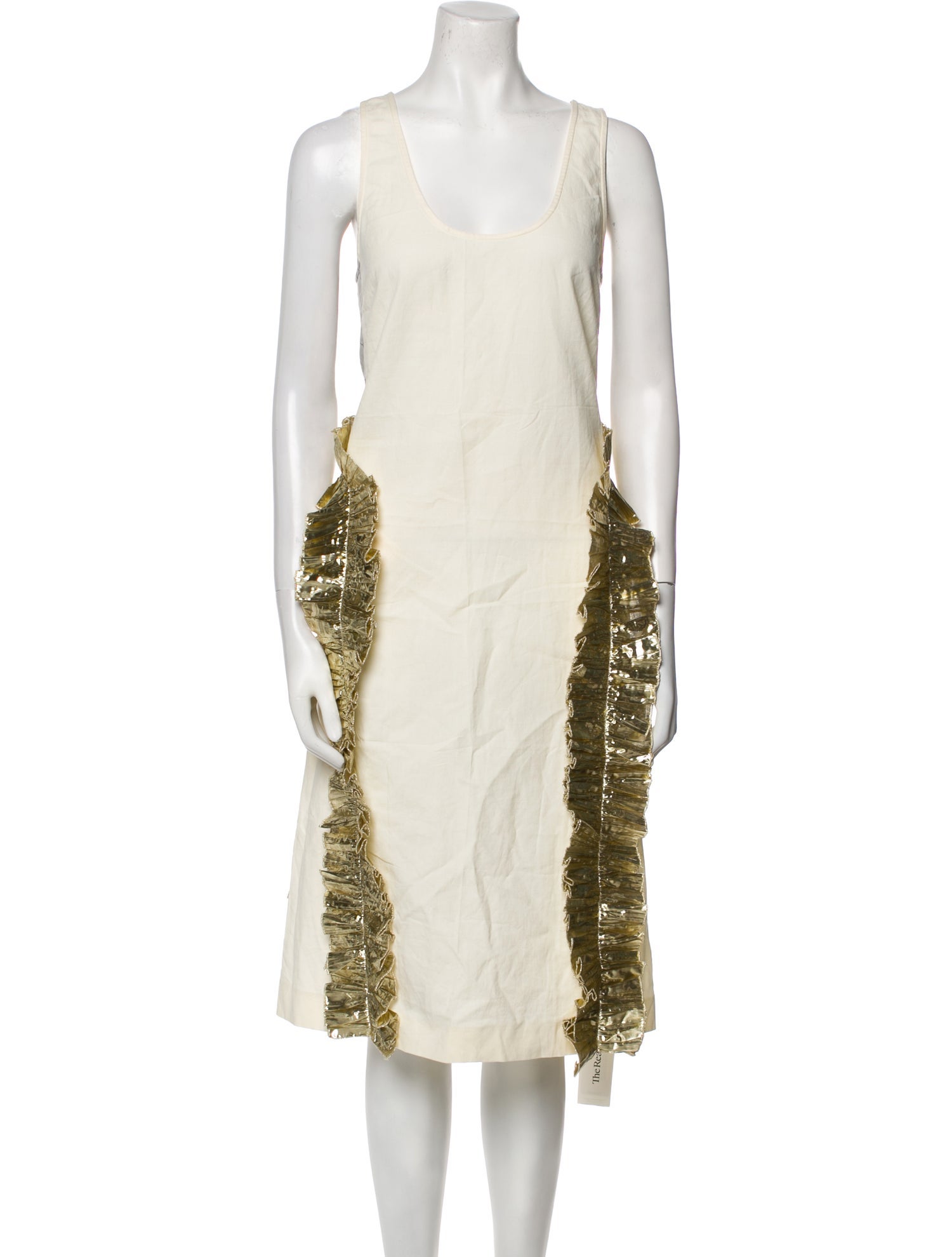 Dries Van Noten Scoop Neck Midi Length Dress