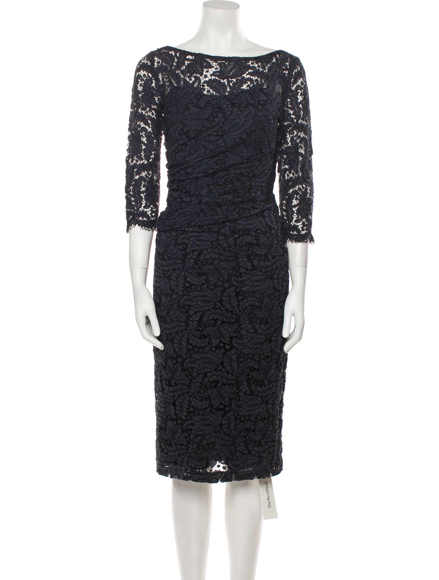 Dries Van Noten Lace Pattern Midi Length Dress
