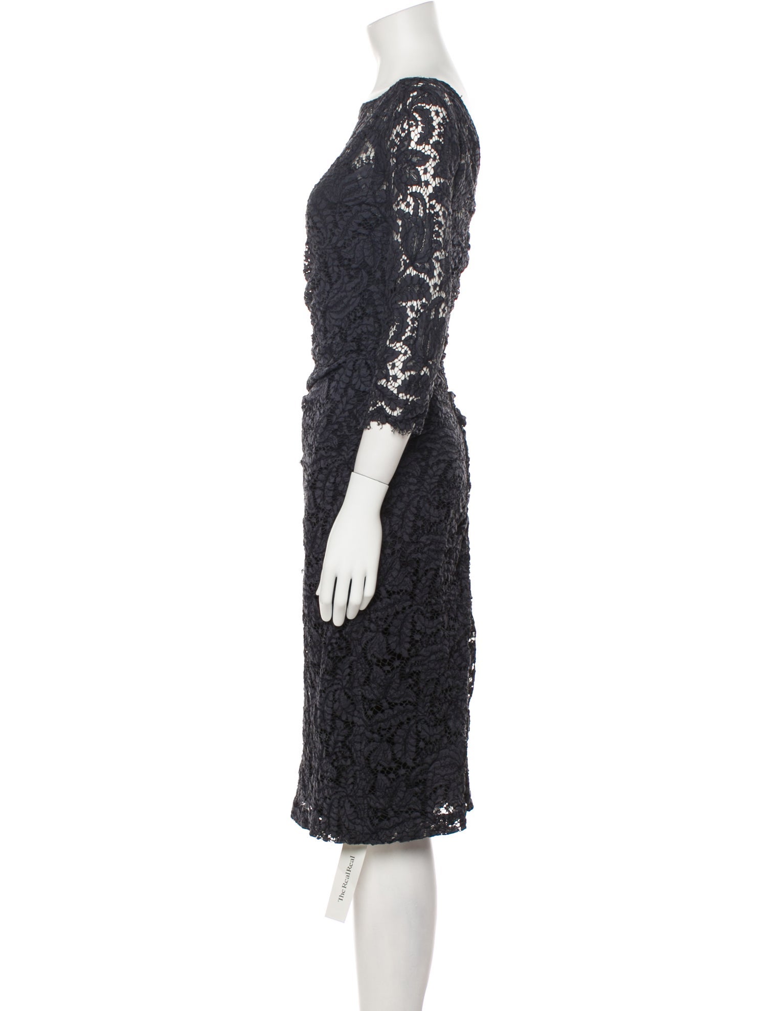 Dries Van Noten Lace Pattern Midi Length Dress