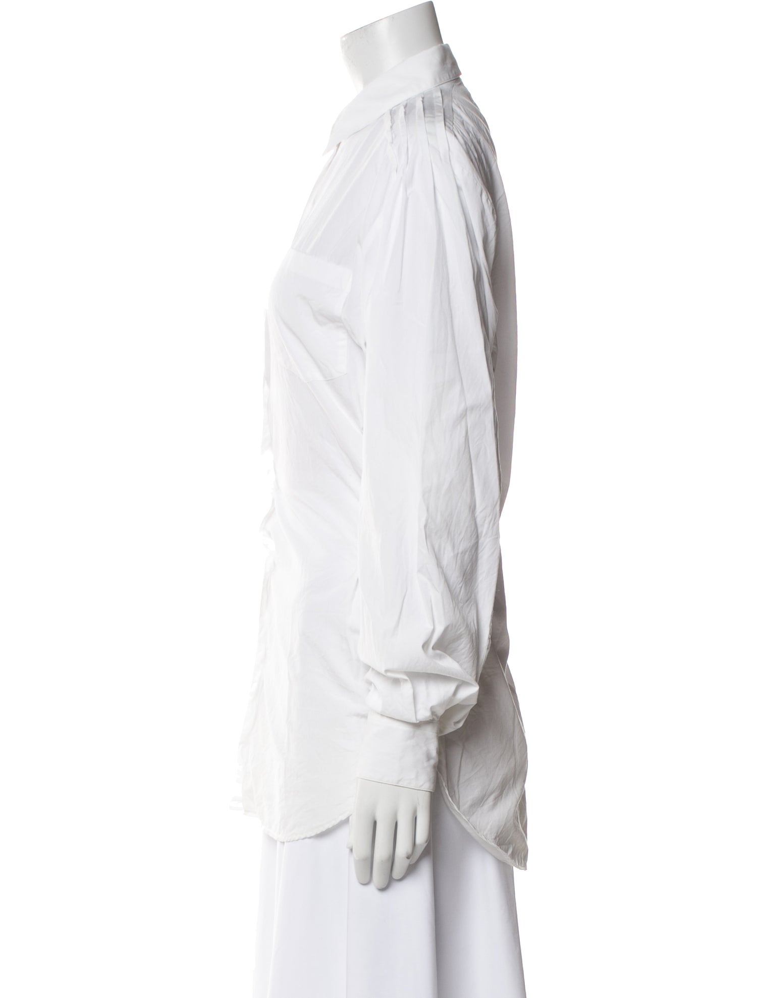 Dries Van Noten Long Sleeve Button-Up Top