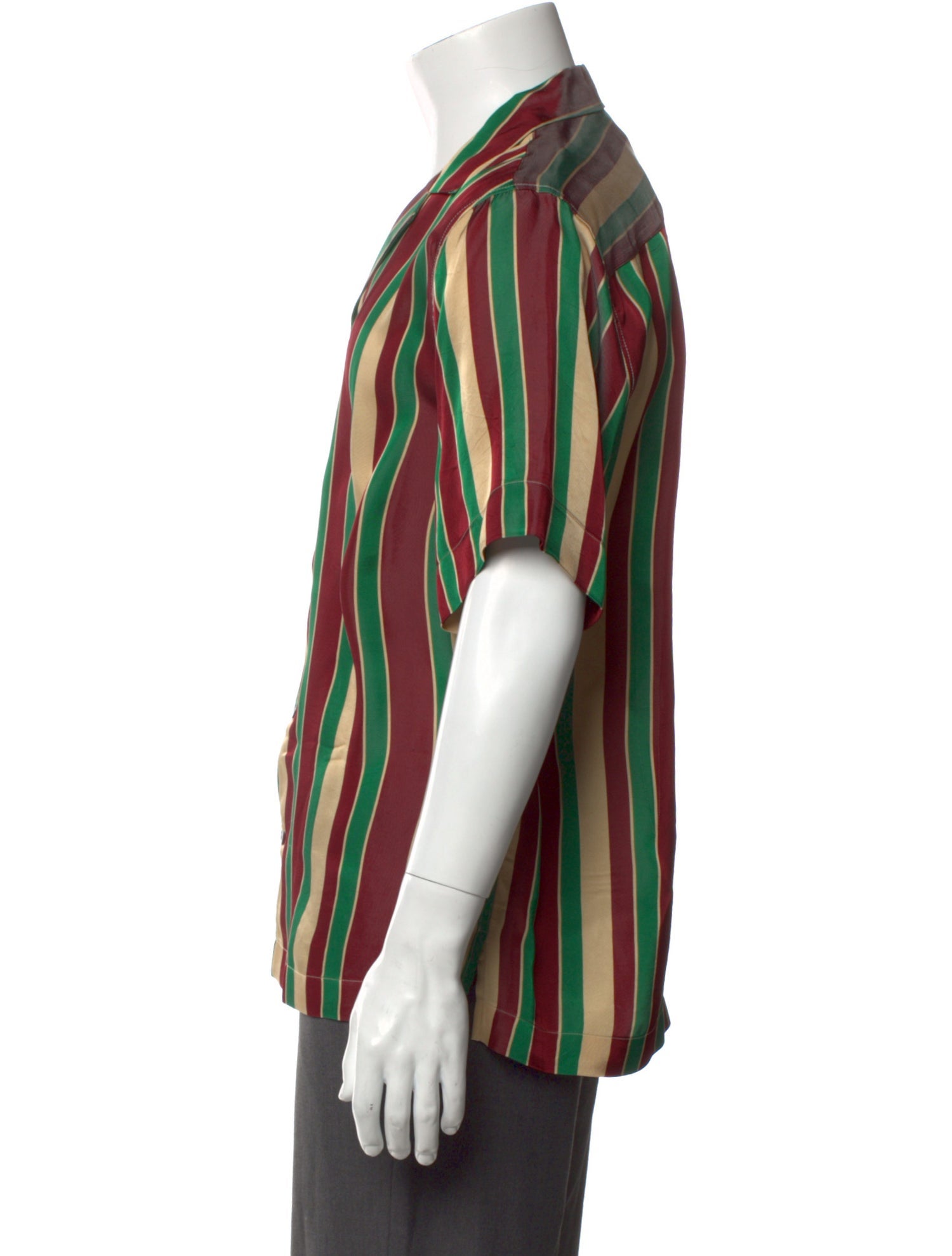 Dries Van Noten Striped Short Sleeve Shirt