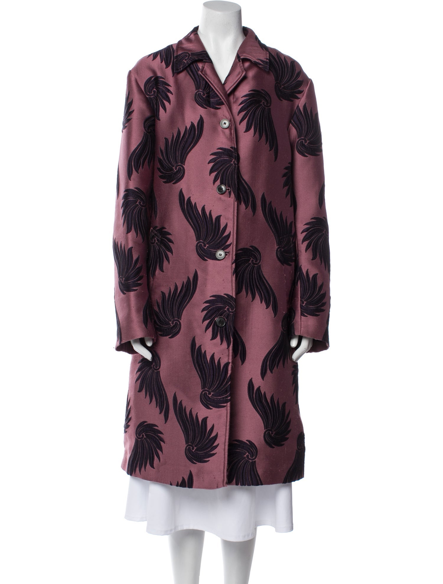 Dries Van Noten Printed Trench Coat