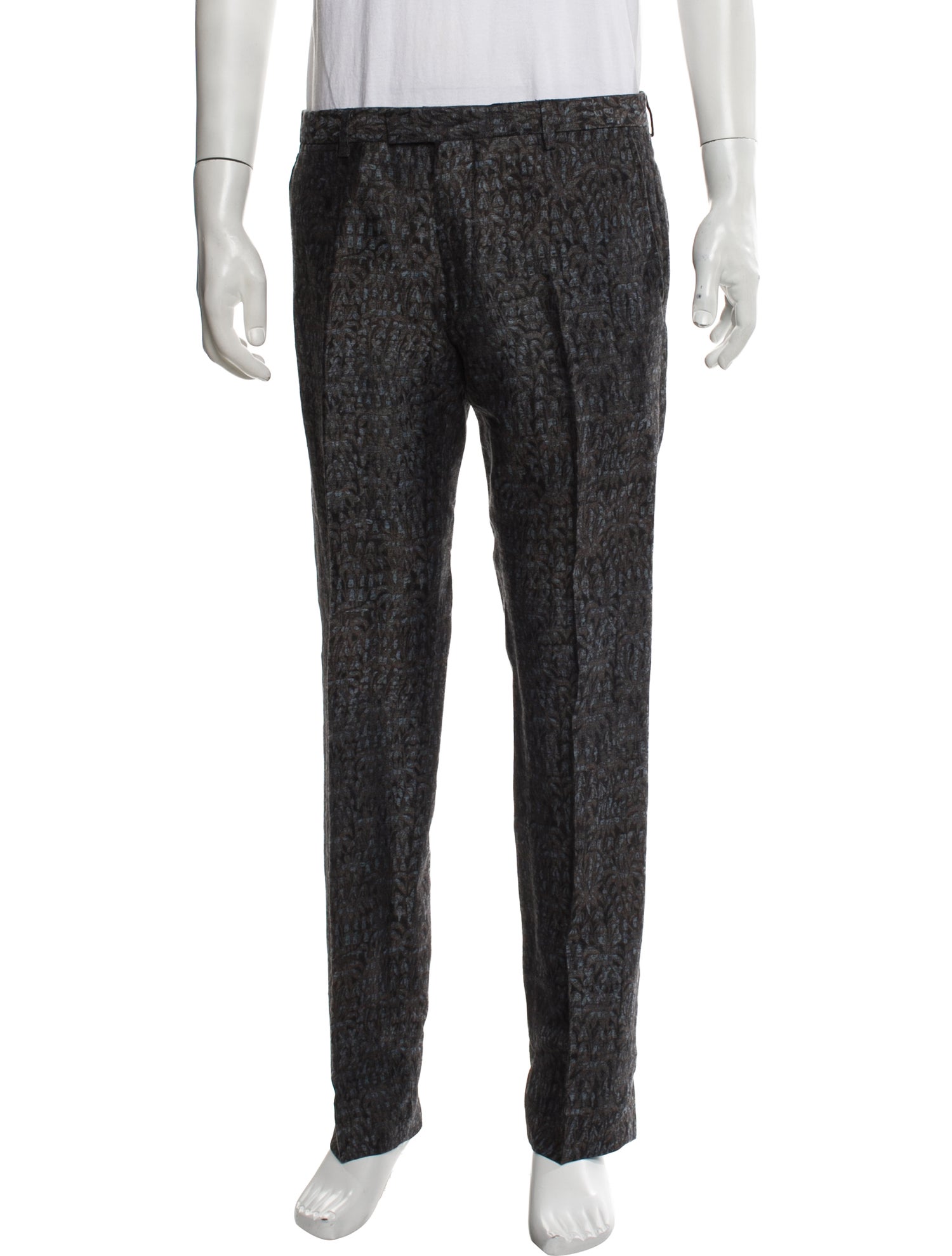 Dries Van Noten Linen Dress Pants