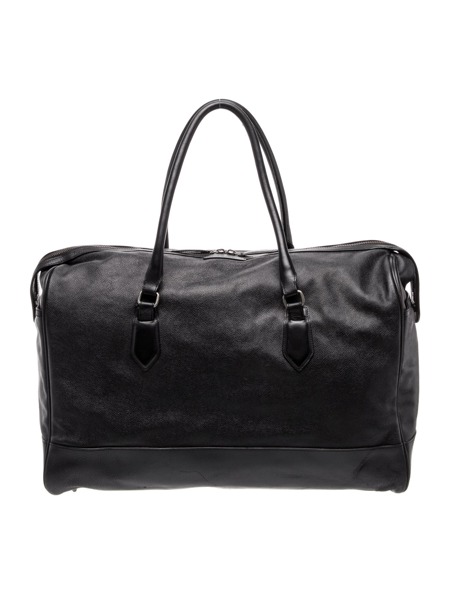 Dries Van Noten Leather Weekender Bag