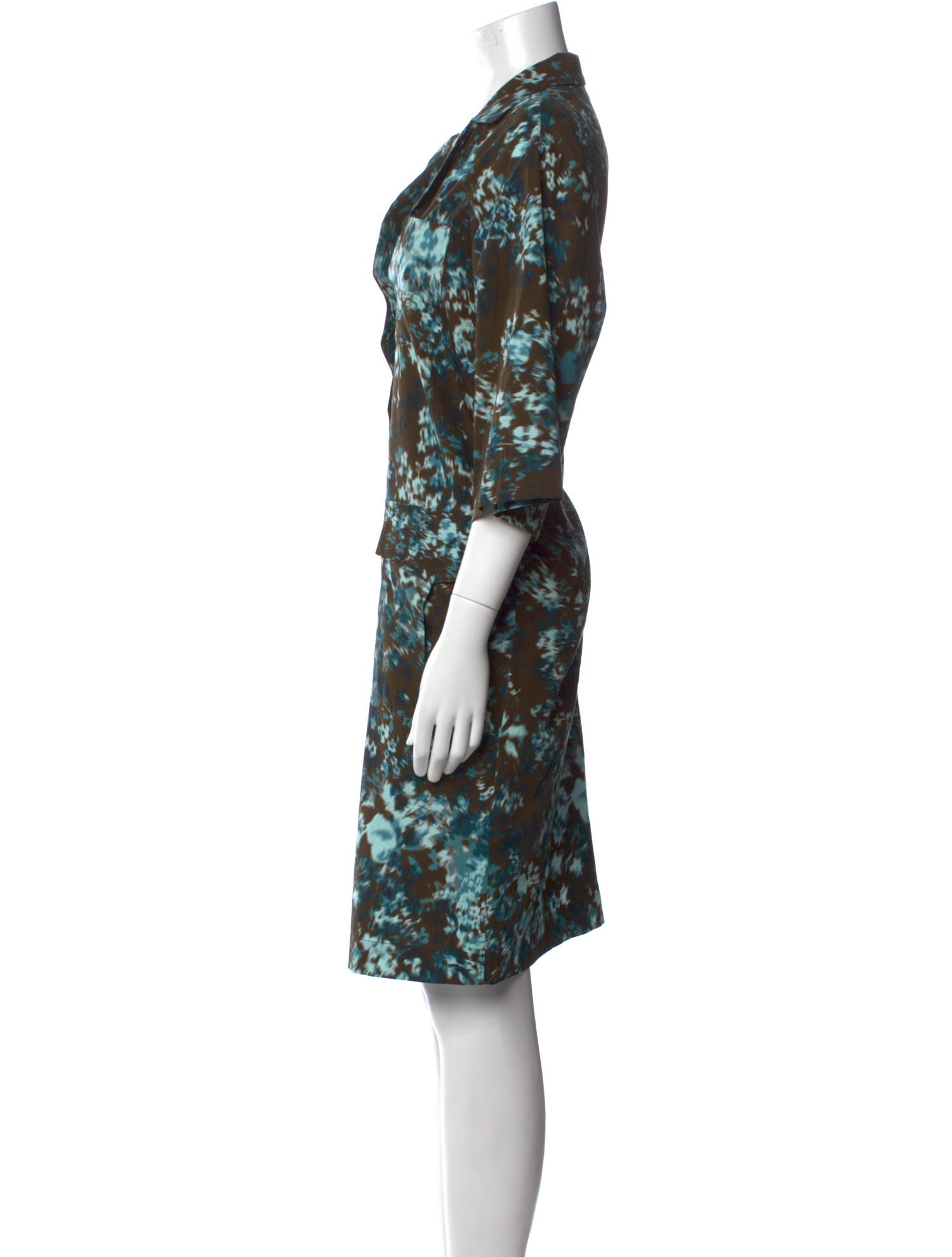 Dries Van Noten Printed Knee-Length Dress