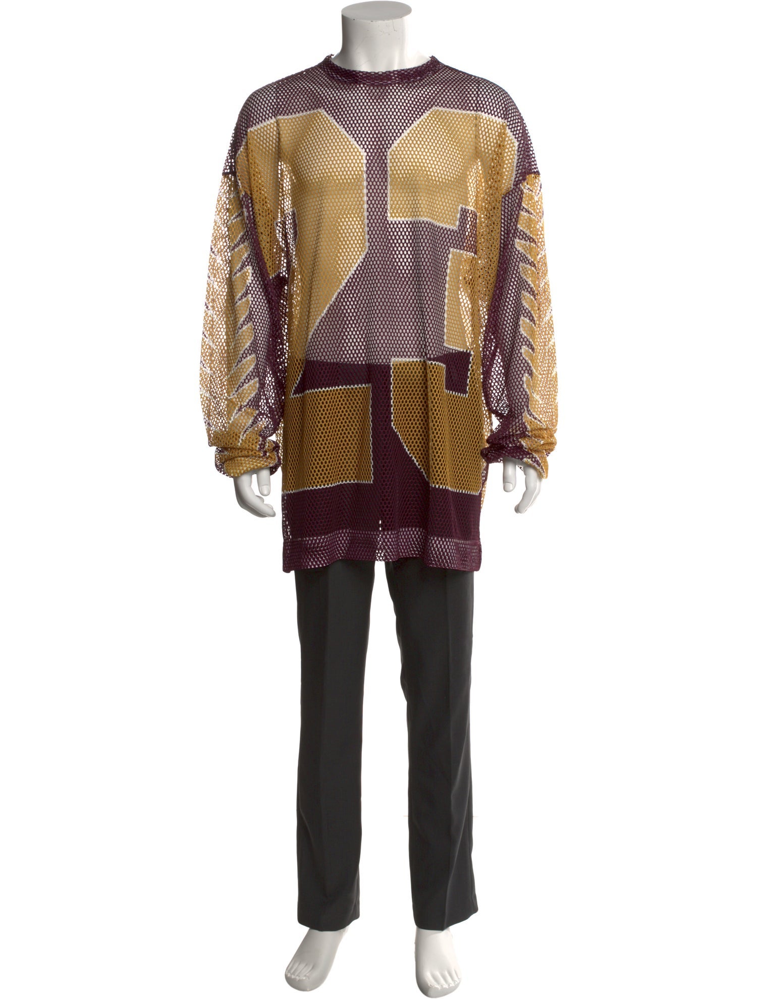 Dries Van Noten Printed Crew Neck Henley