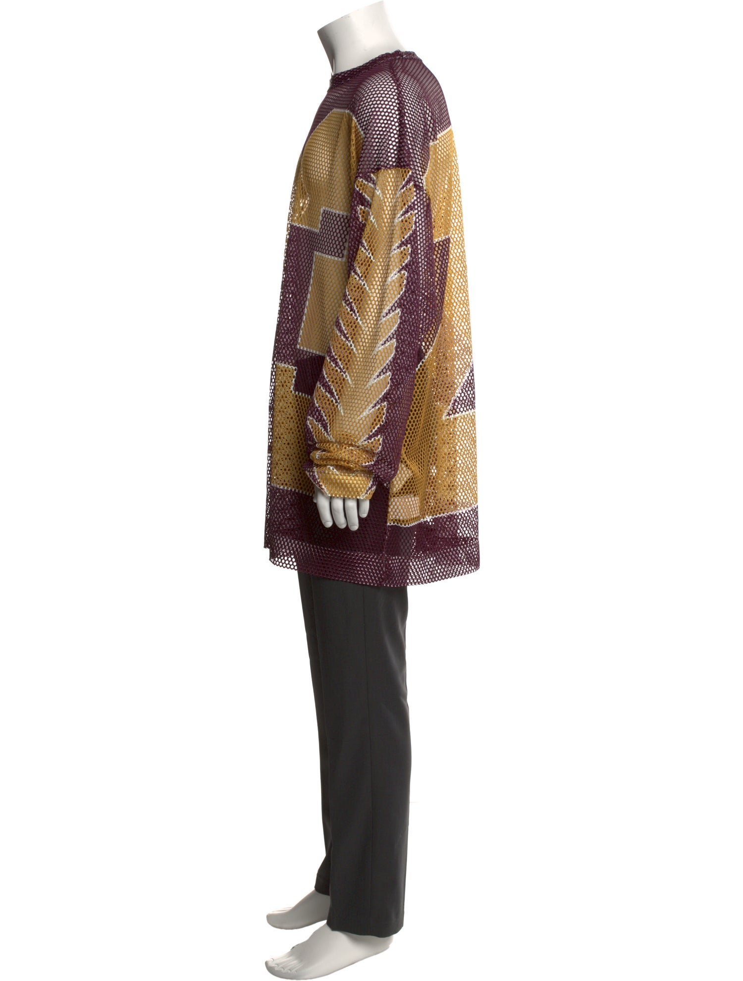 Dries Van Noten Printed Crew Neck Henley