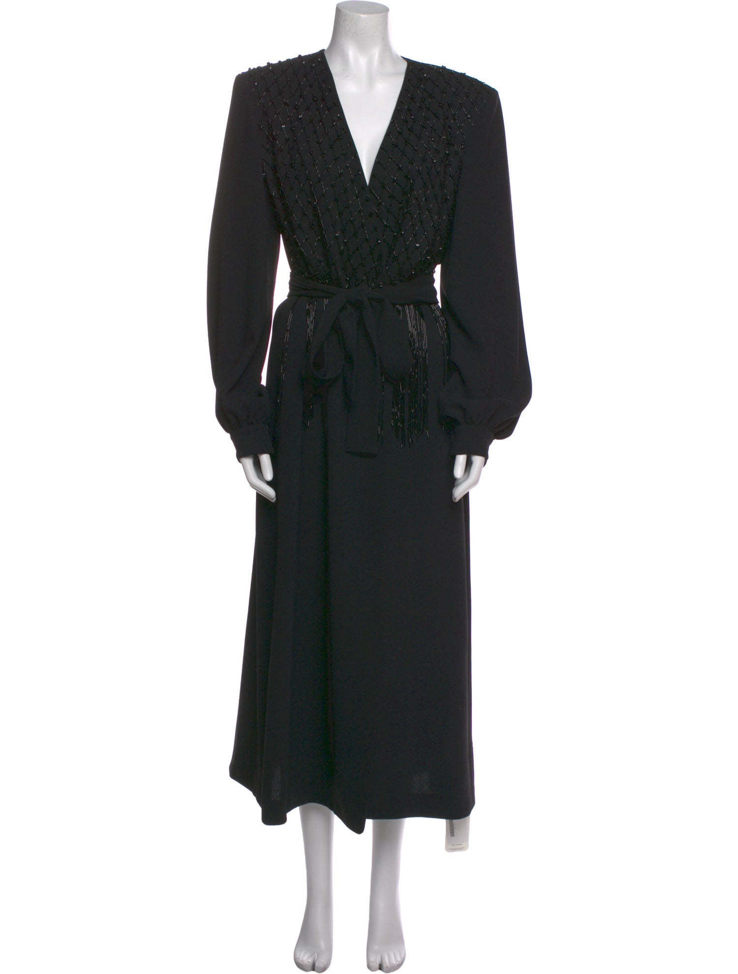 Dries Van Noten V-Neck Long Dress