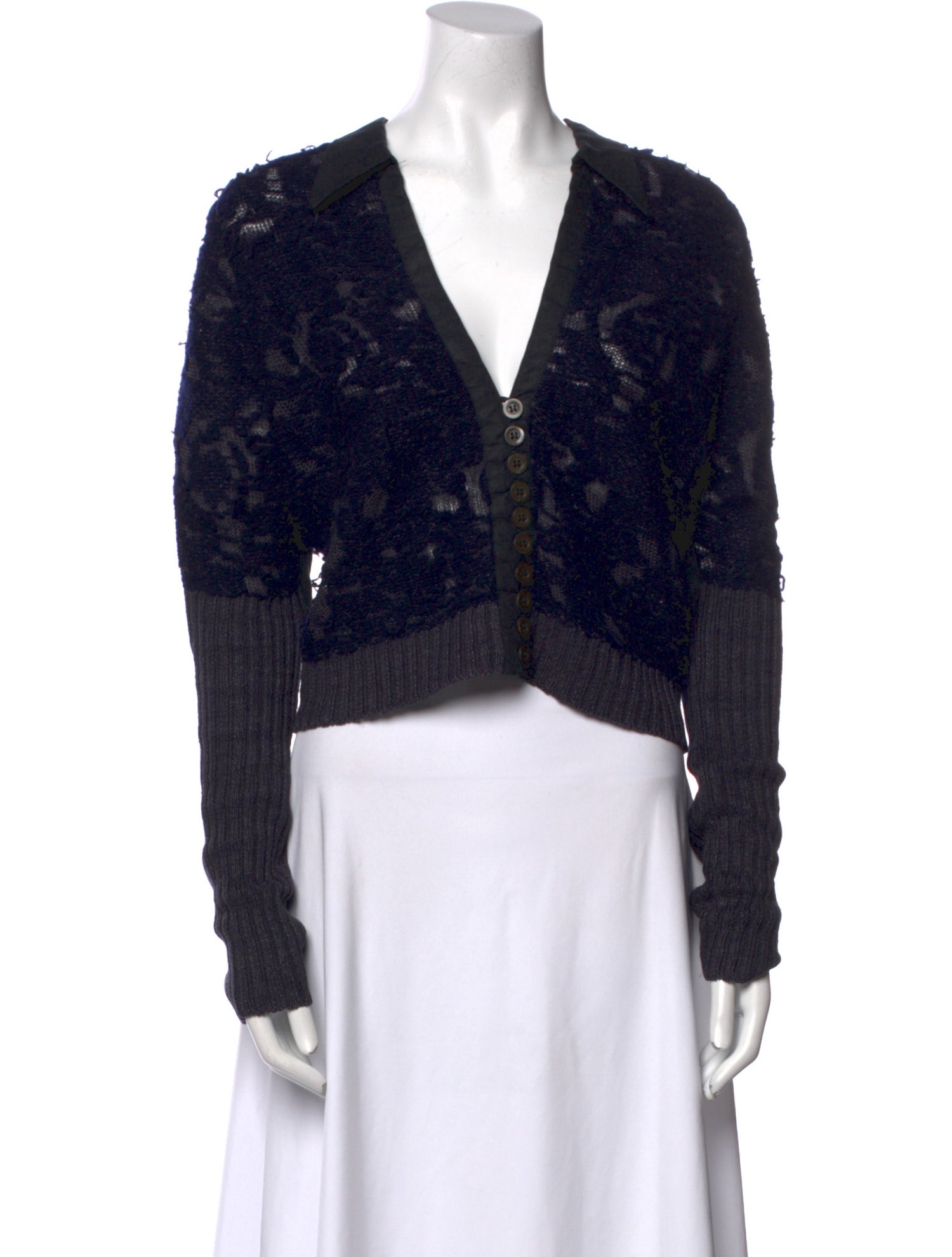 Dries Van Noten Wool Animal Print Sweater