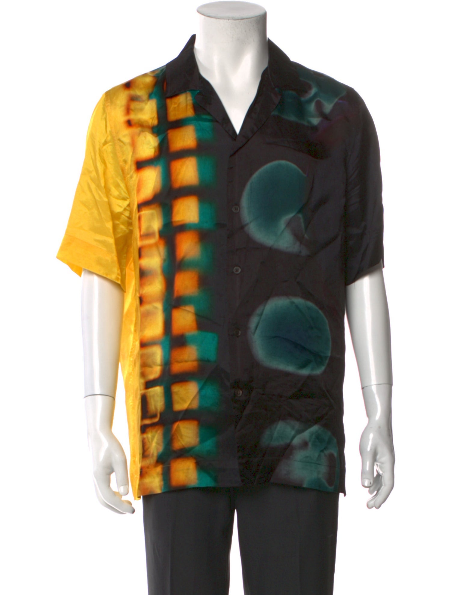 Dries Van Noten Printed Short Sleeve Shirt