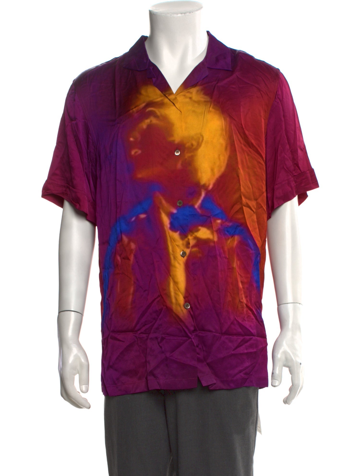 Dries Van Noten Graphic Print Short Sleeve Shirt