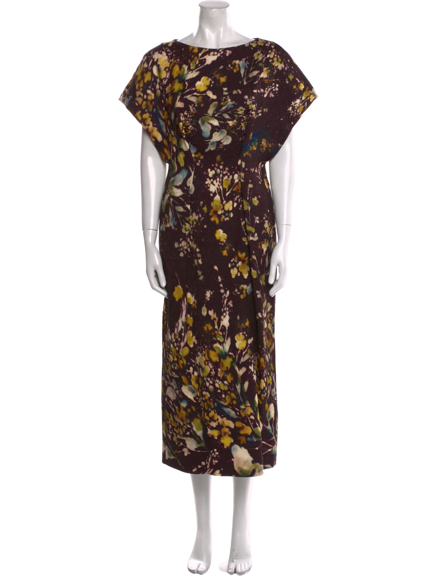 Dries Van Noten Floral Print Long Dress