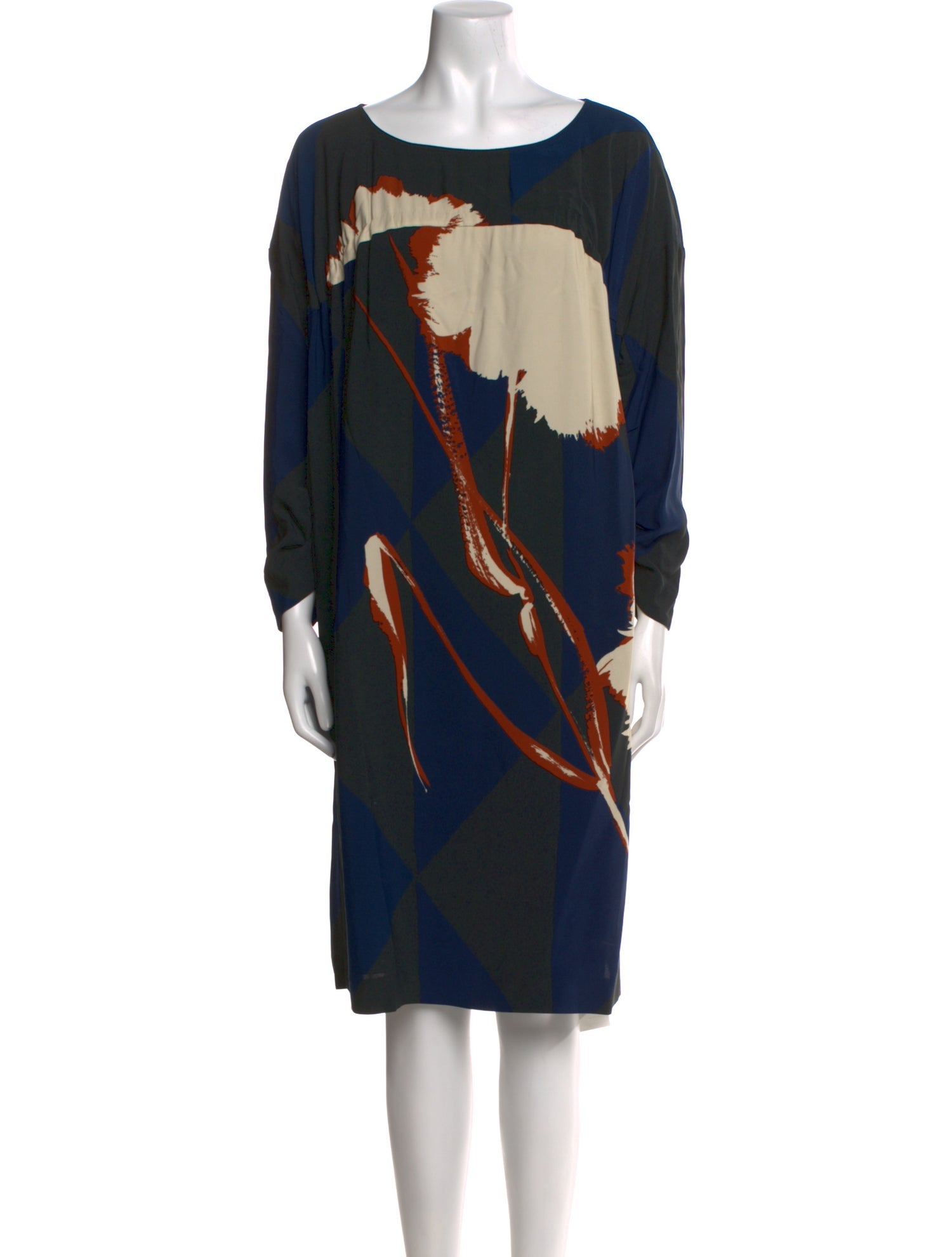Dries Van Noten Printed Knee-Length Dress