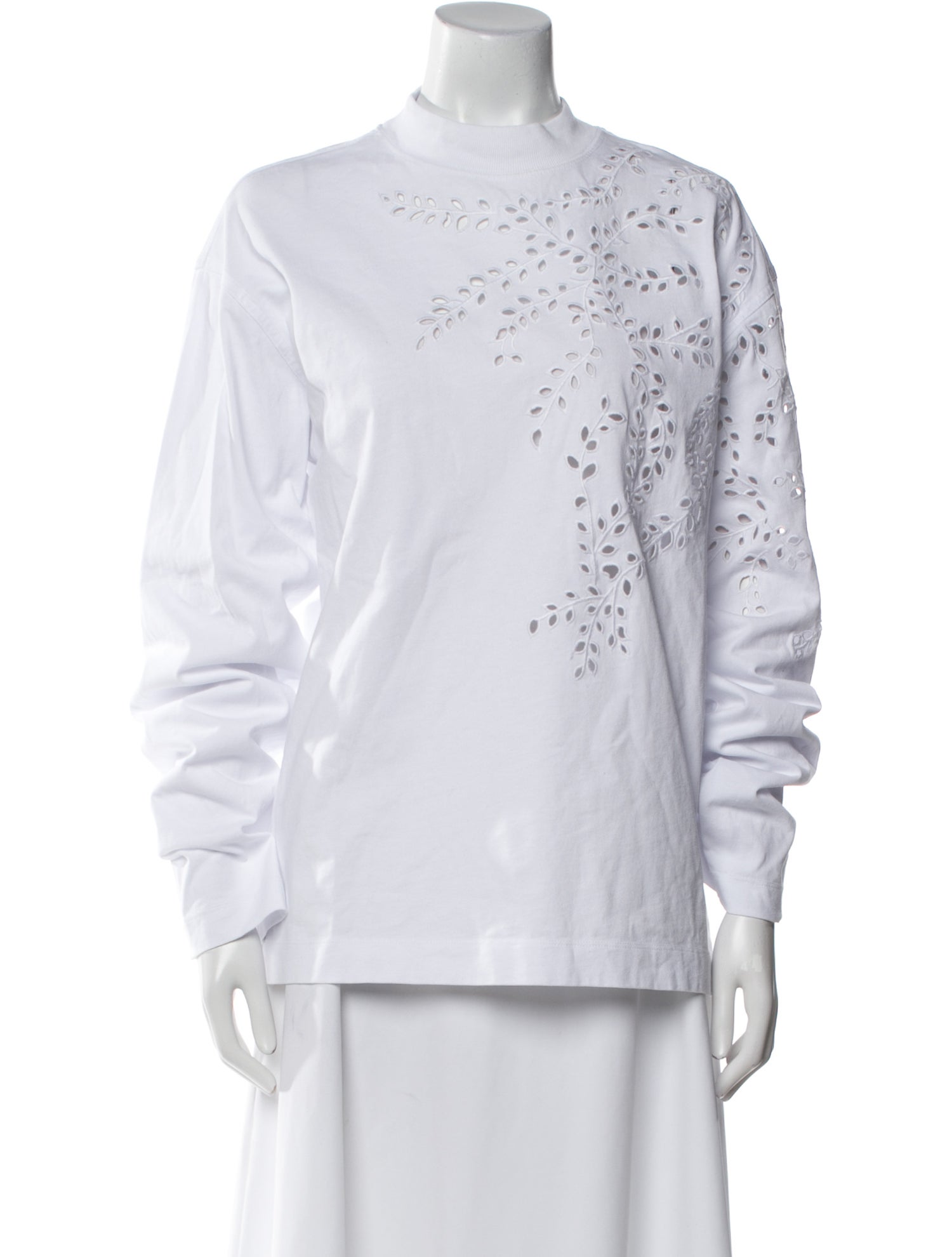 Dries Van Noten Mock Neck Long Sleeve Sweatshirt