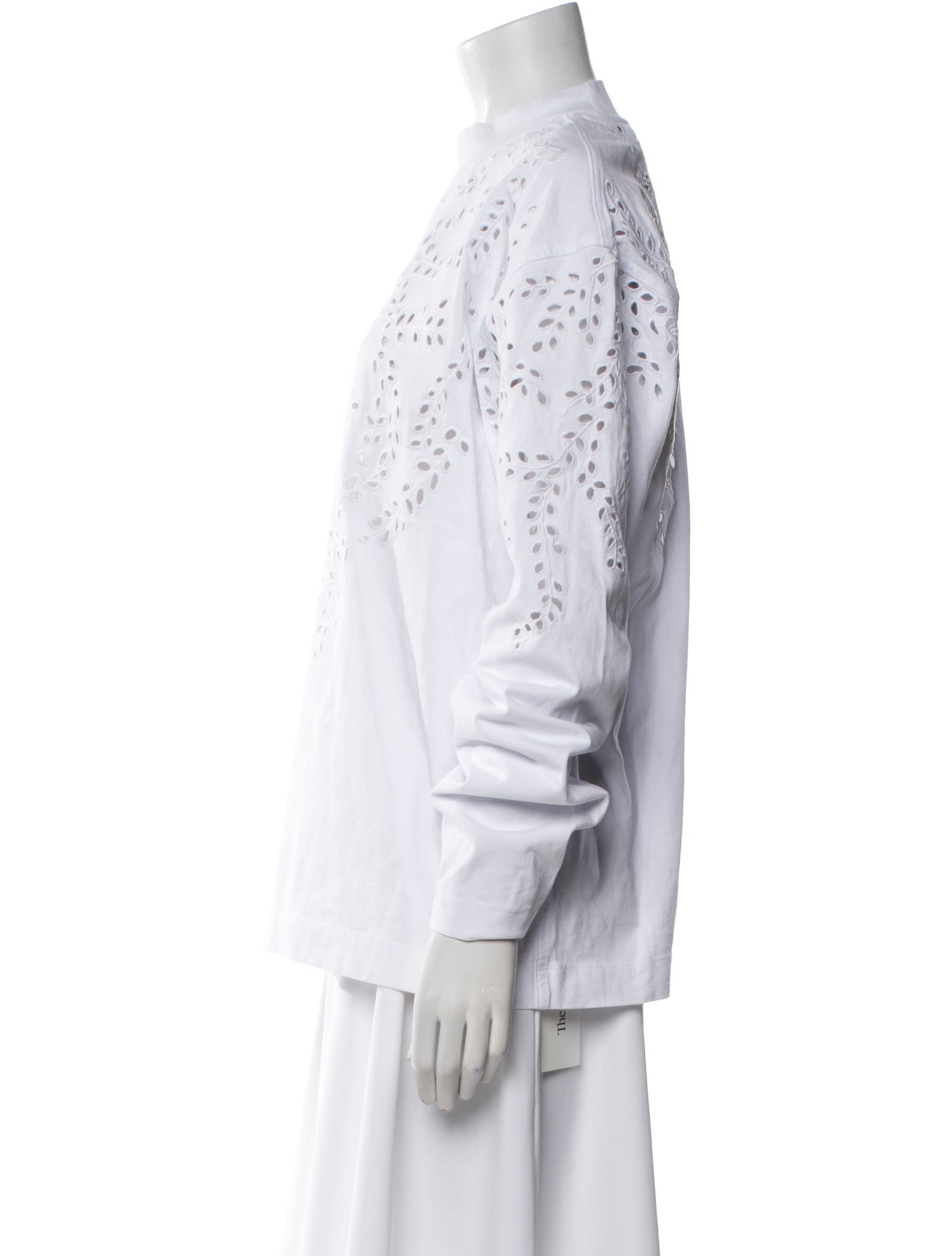 Dries Van Noten Mock Neck Long Sleeve Sweatshirt