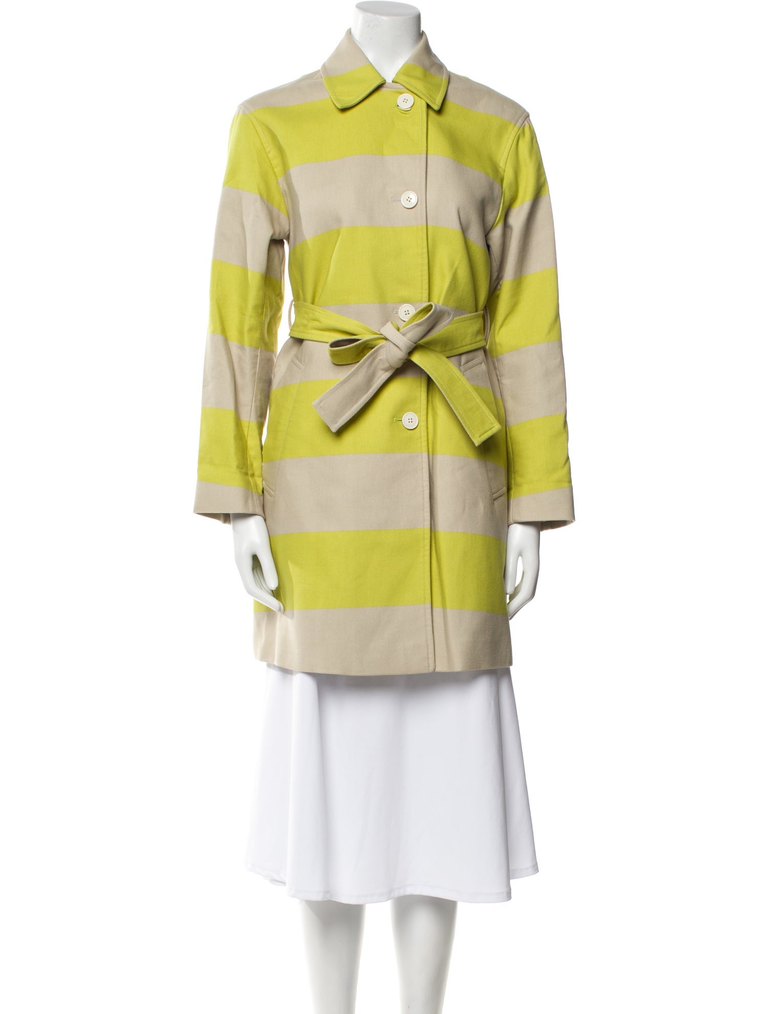 Dries Van Noten Striped Trench Coat w/ Tags