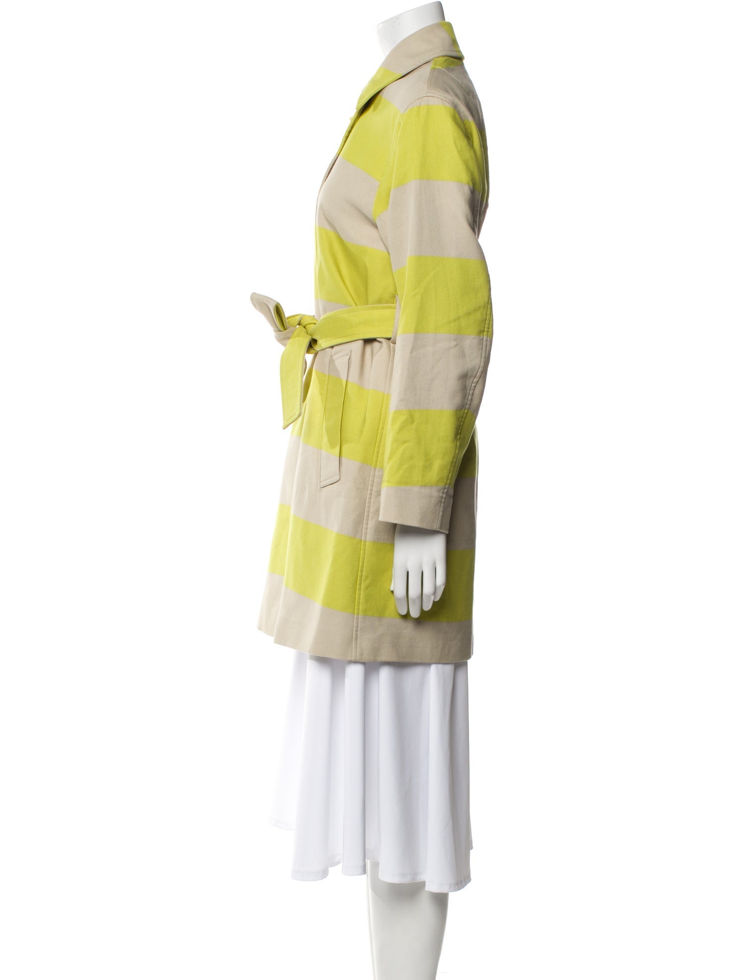 Dries Van Noten Striped Trench Coat w/ Tags