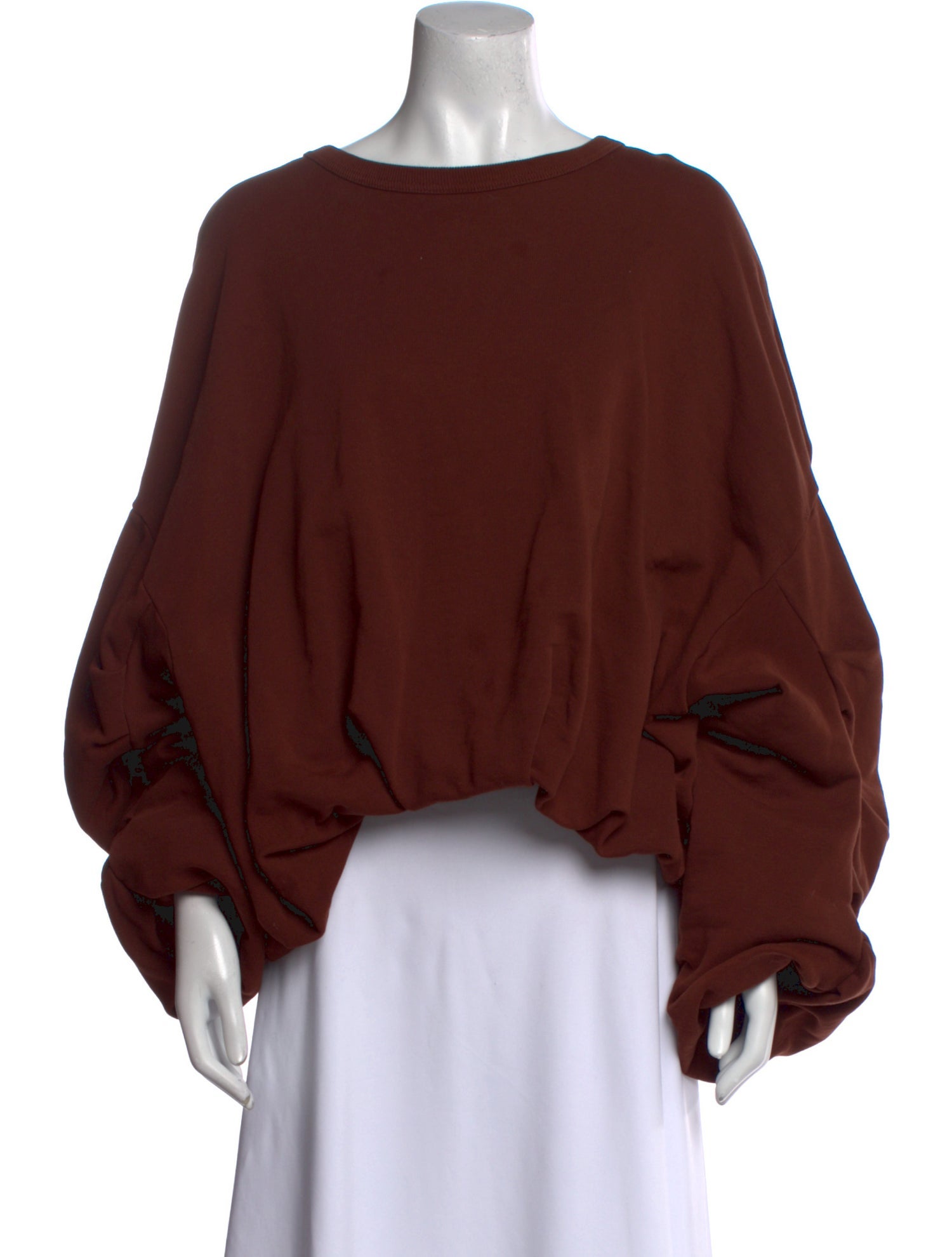 Dries Van Noten Bateau Neckline Long Sleeve Blouse