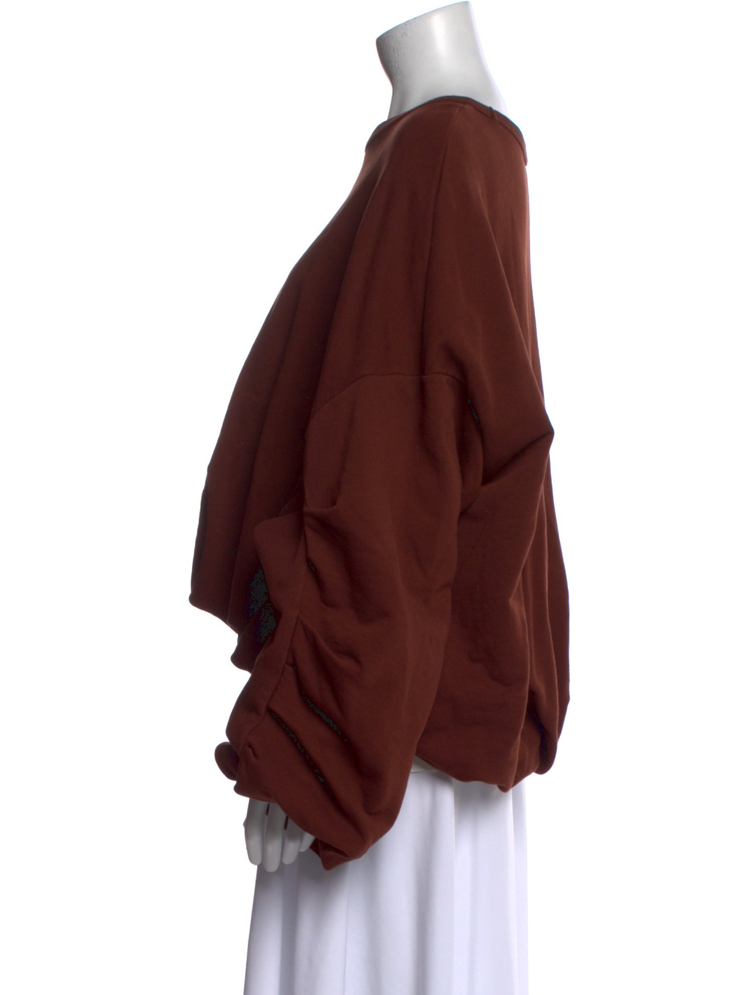 Dries Van Noten Bateau Neckline Long Sleeve Blouse