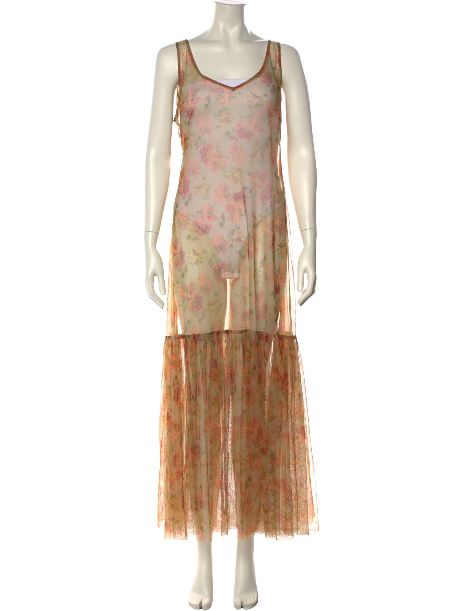 Dries Van Noten Printed Long Dress